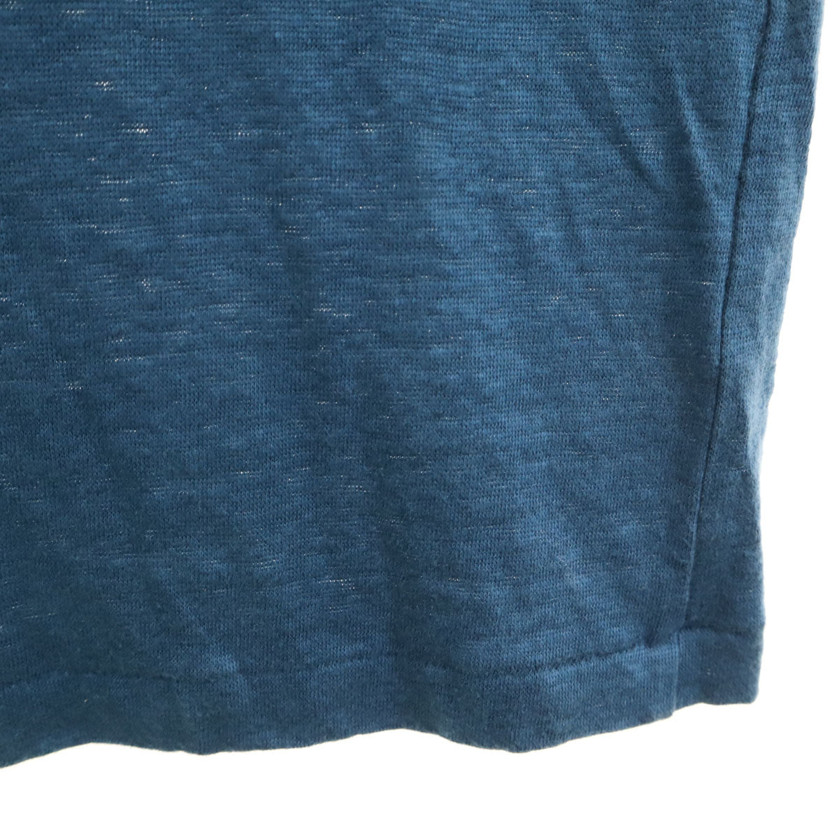 Ron Herman ロンハーマン 日本製 リネン 半袖 Tシャツ S 青紺系 無地 メンズ