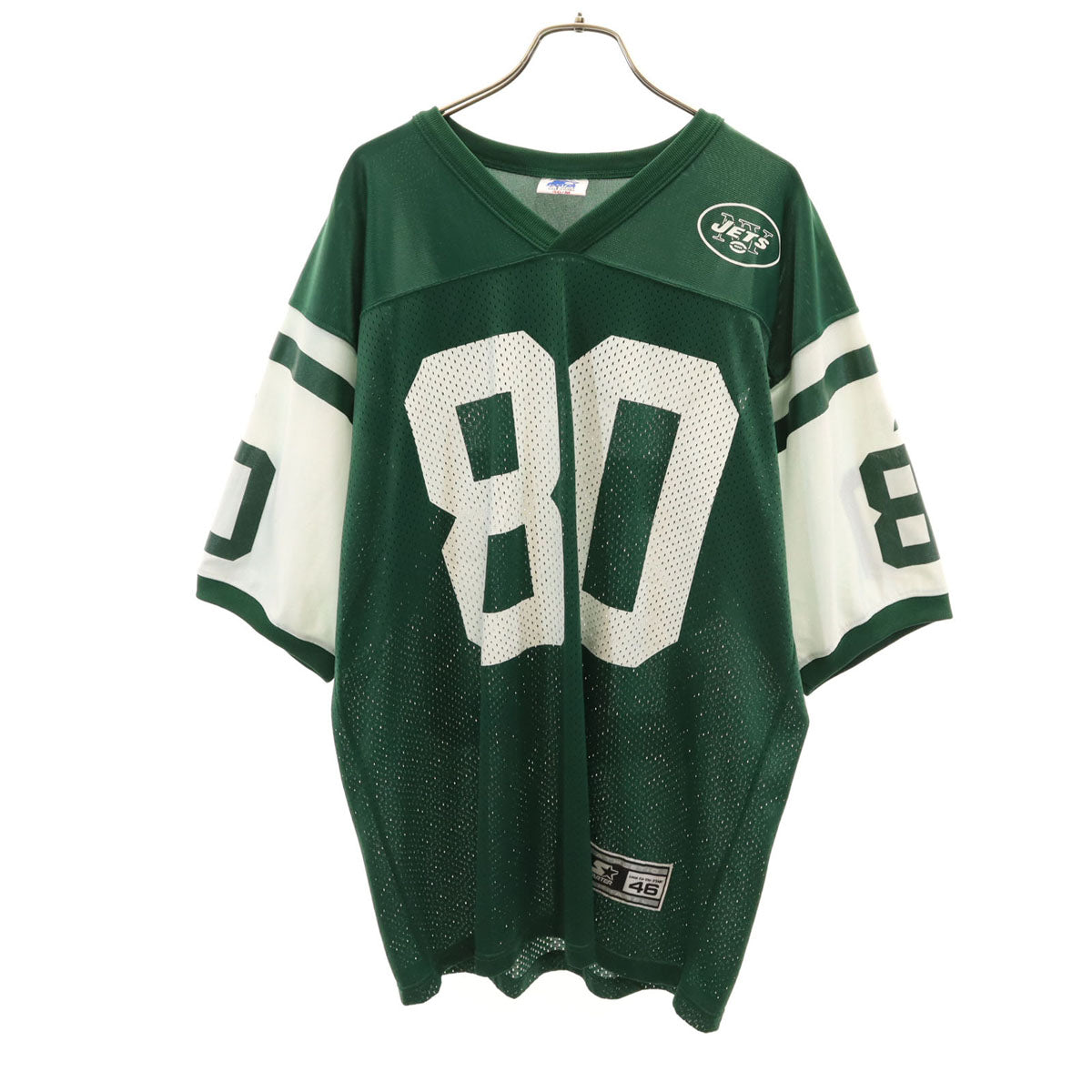 STARTER スターター 90s オールド NFL NY JETS CHREBET 半袖 ゲーム シャツ 46 深緑 ニューヨーク・ジェッツ メンズ
