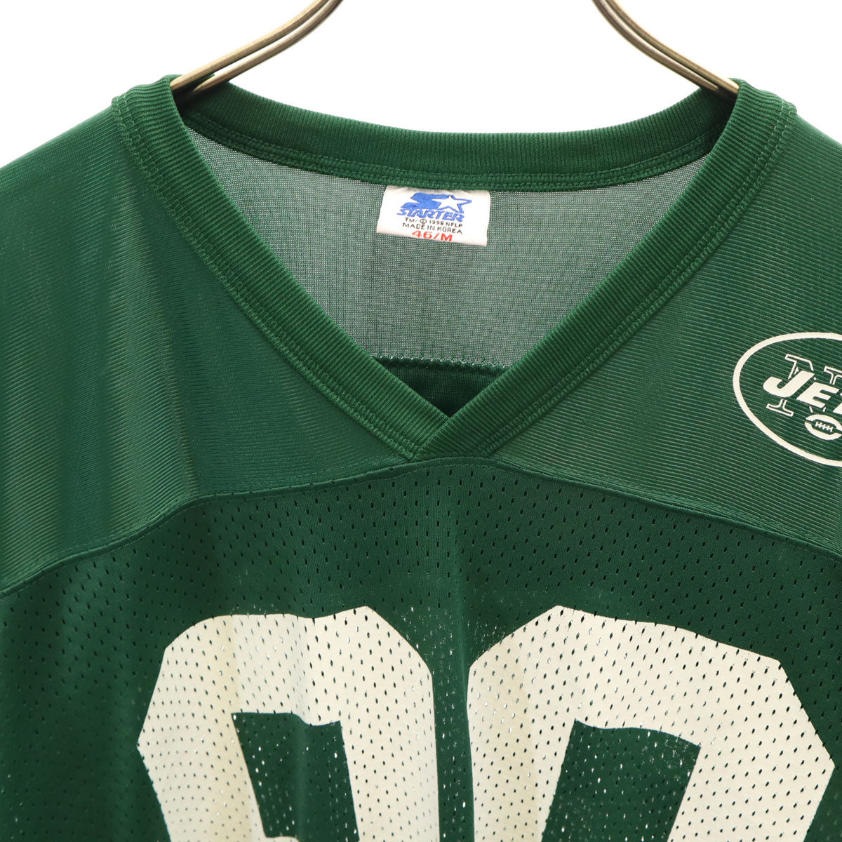 STARTER スターター 90s オールド NFL NY JETS CHREBET 半袖 ゲーム シャツ 46 深緑 ニューヨーク・ジェッツ メンズ