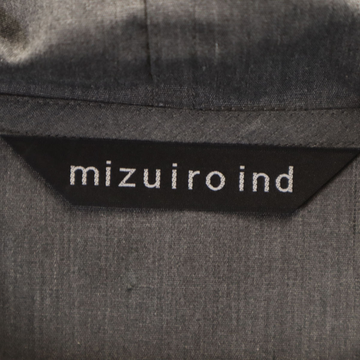 mizuiro ind ミズイロインド 長袖 ワンピース グレー レディース