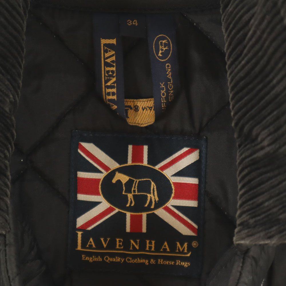 LAVENHAM ラベンハム イングランド製 キルティングジャケット 34 ブラック レディース