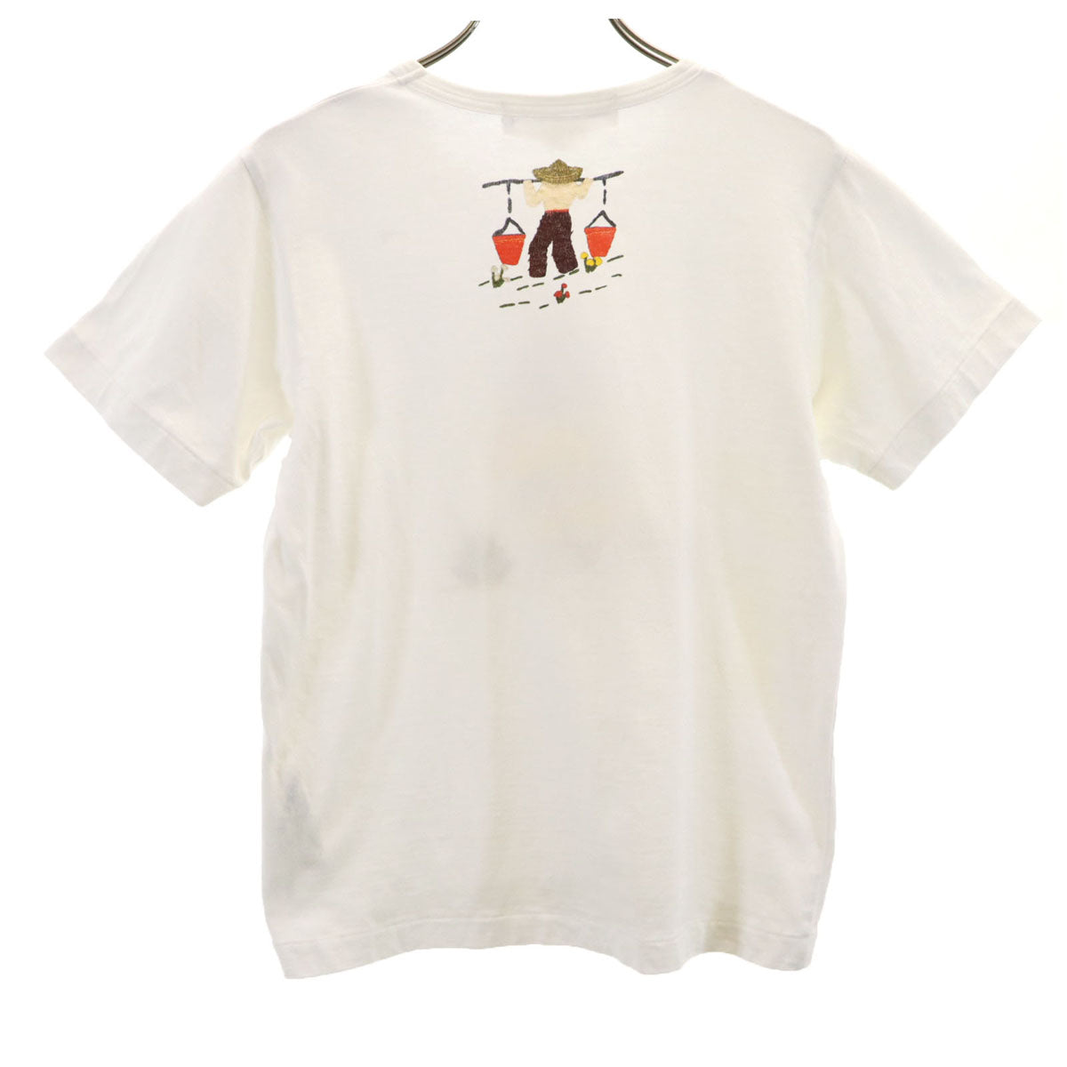 COMME des GARCONS GIRL コムデギャルソン ガール 2021年 日本製 半袖 Tシャツ M ホワイト レディース
