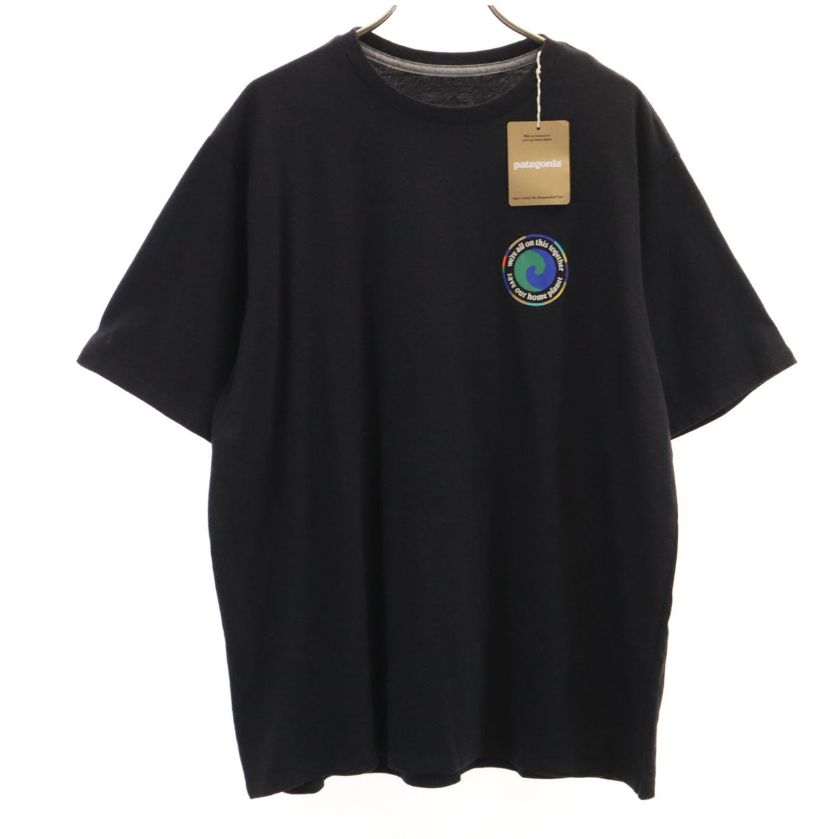 未使用 patagonia パタゴニア バックロゴ 半袖 ユニティ フィッツ レスポンシビリティー Tシャツ M ブラック 37768SP25 アウトドア メンズ