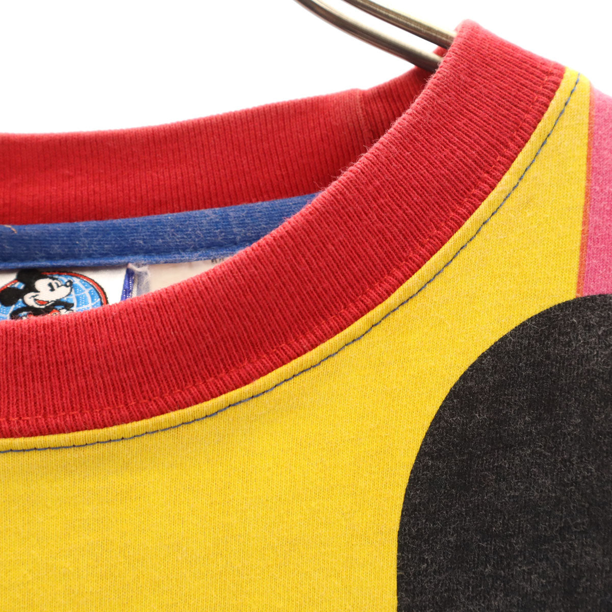 MICKEY'S WORLD ミッキーズワールド 90s オールド ミッキーマウス 半袖 Tシャツ M マルチ メンズ