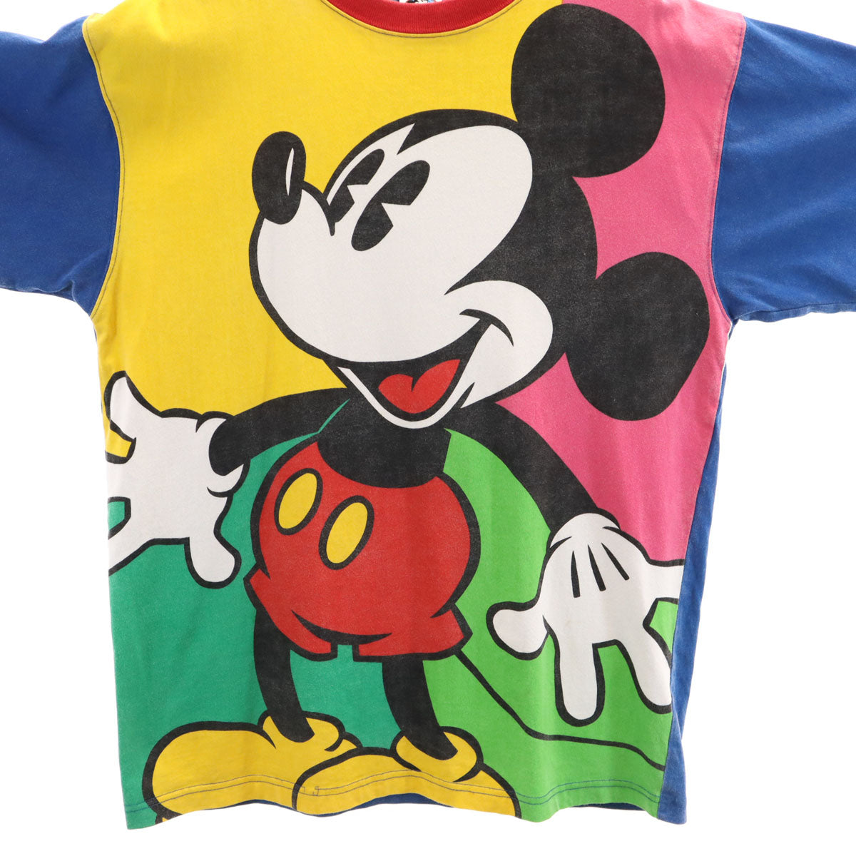 MICKEY'S WORLD ミッキーズワールド 90s オールド ミッキーマウス 半袖 Tシャツ M マルチ メンズ