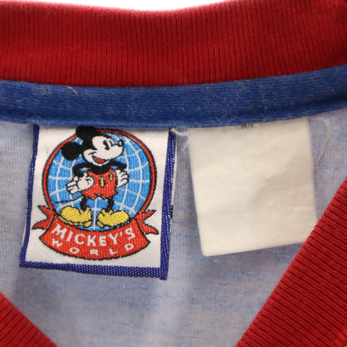 MICKEY'S WORLD ミッキーズワールド 90s オールド ミッキーマウス 半袖 Tシャツ M マルチ メンズ