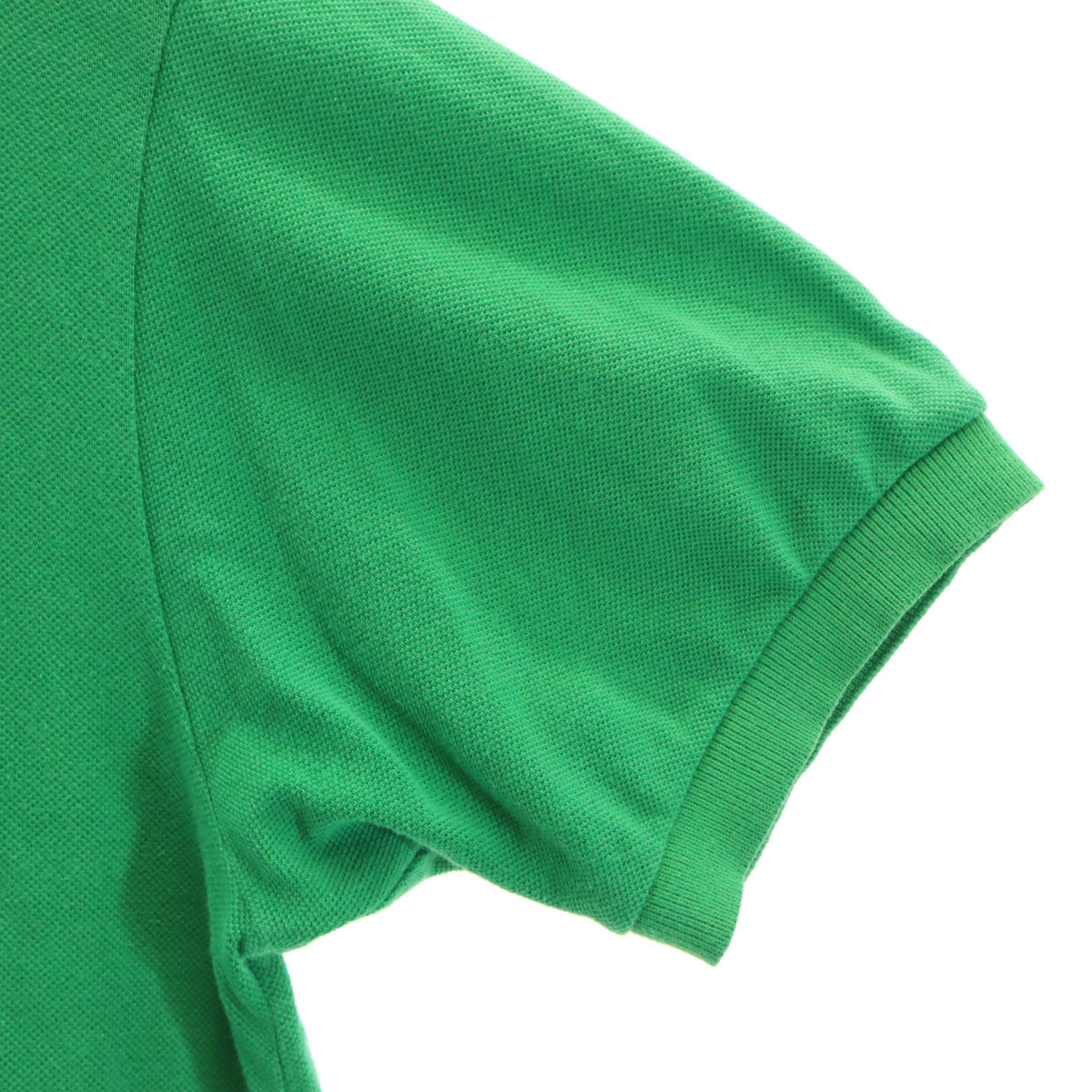 CHEMISE LACOSTE シュミーズラコステ 80s フランス製 ヴィンテージ 半袖 ポロシャツ 4 グリーン 鹿の子 メンズ