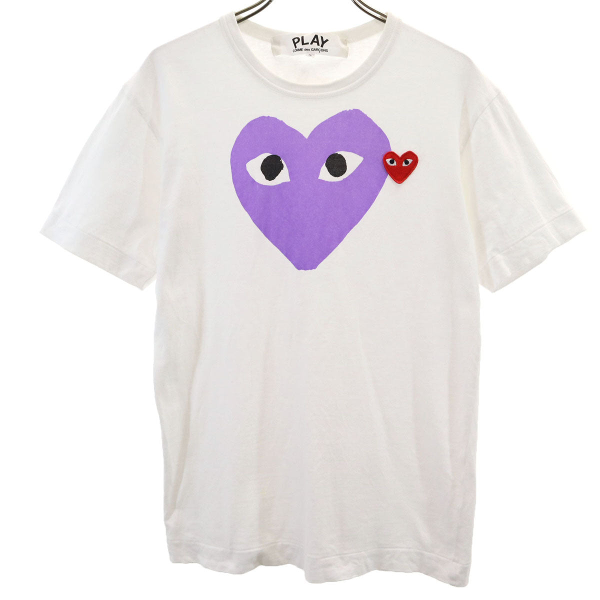 PLAY COMME des GARCONS プレイコムデギャルソン 半袖 Tシャツ S ホワイト メンズ
