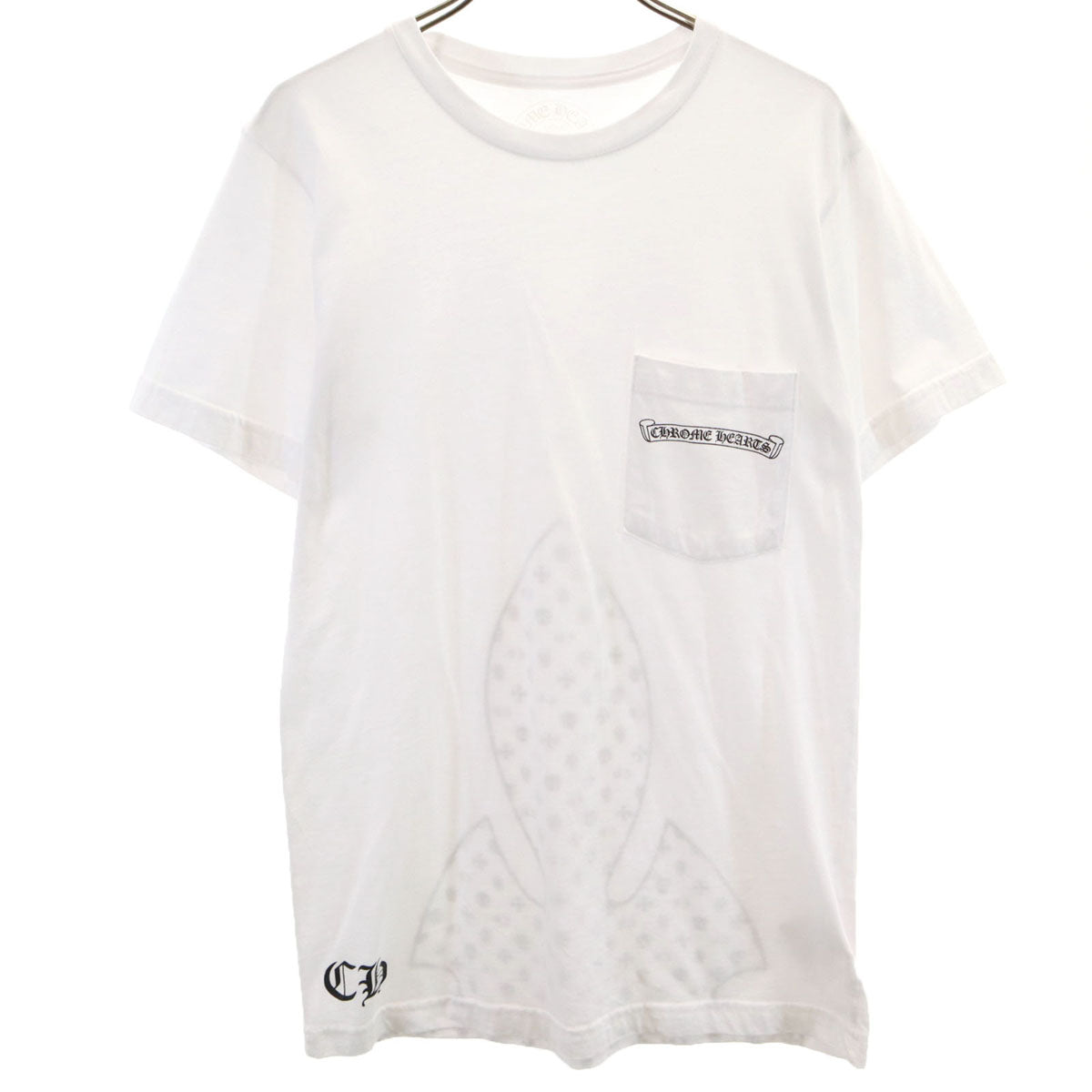 CHROME HEARTS クロムハーツ USA製 半袖 Tシャツ S ホワイト メンズ