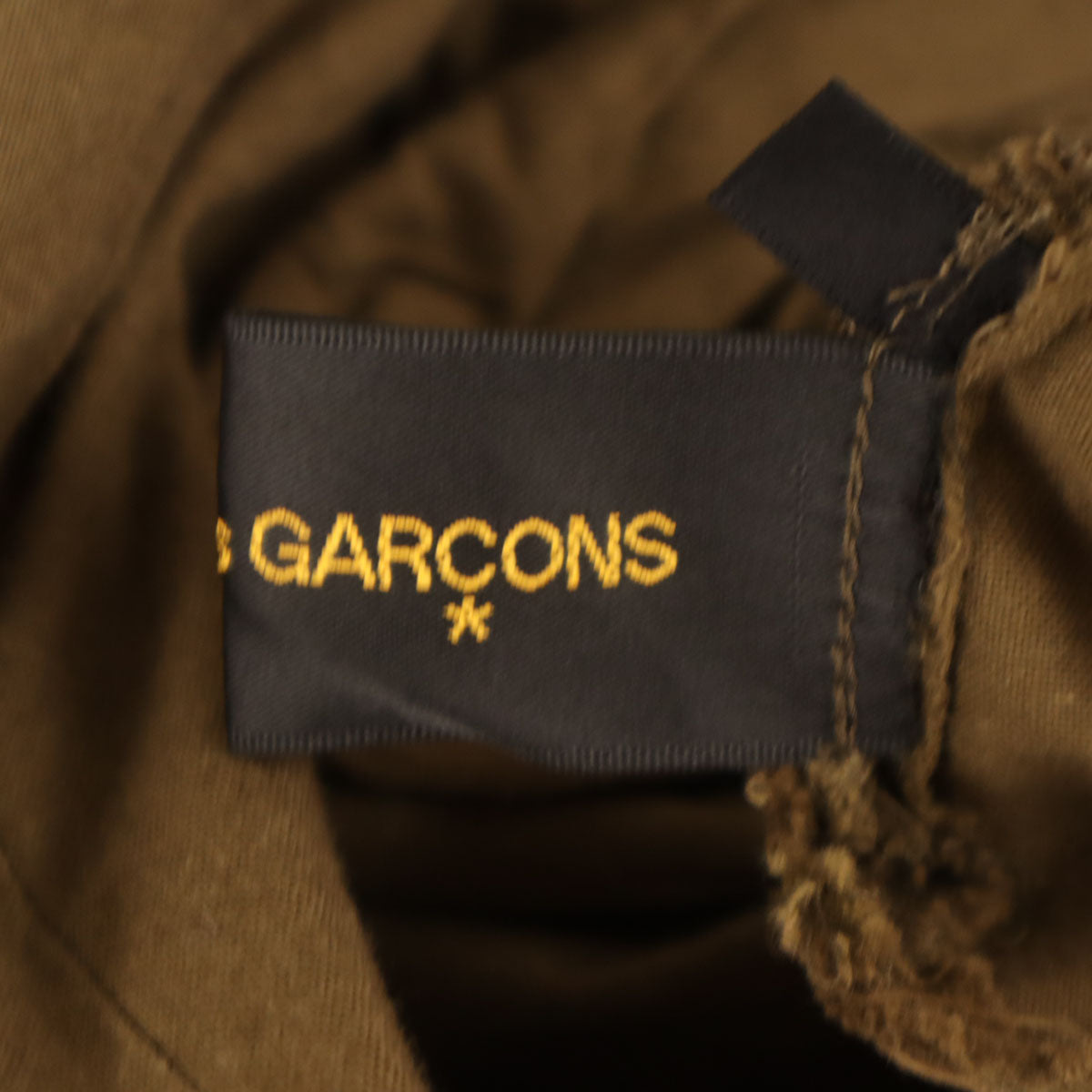 COMME des GARCONS コムデギャルソン 2002年 日本製 ノースリーブ カッティング加工 カットソー M ブラウン系 レディース