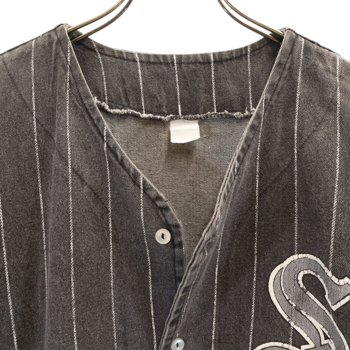 90s オールド MLB シカゴ・ホワイトソックス 半袖 ベースボール シャツ グレー White Sox メンズ