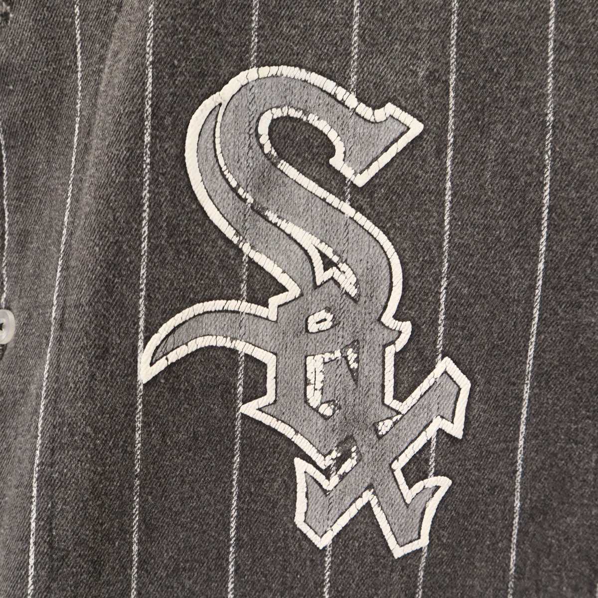90s オールド MLB シカゴ・ホワイトソックス 半袖 ベースボール シャツ グレー White Sox メンズ