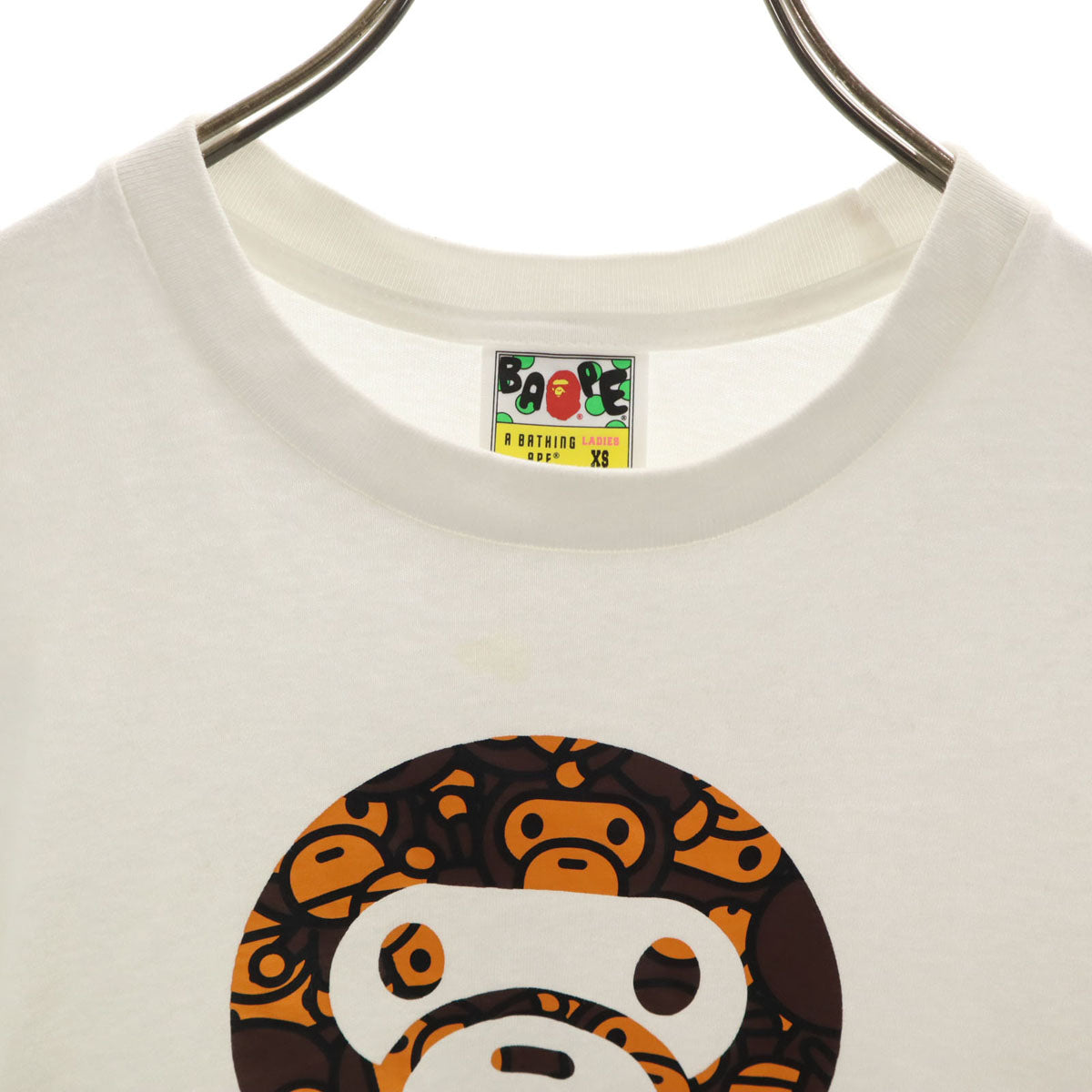 A BATHING APE アベイシングエイプ 半袖 Tシャツ XS ホワイト メンズ
