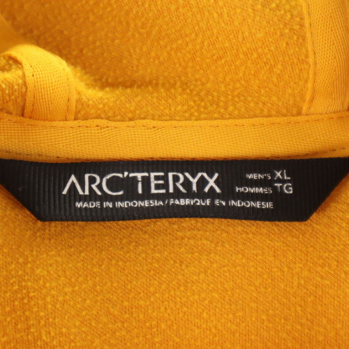 ARC'TERYX アークテリクス 長袖 ジップパーカー XL マスタード メンズ