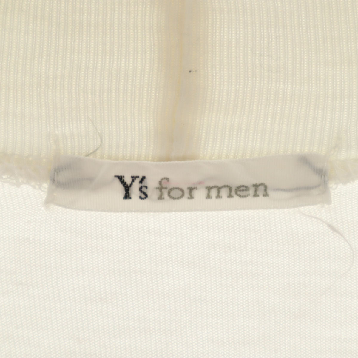Y’s for men ワイズフォーメン 日本製 長袖 Tシャツ ホワイト ロンT ヨウジヤマモト メンズ