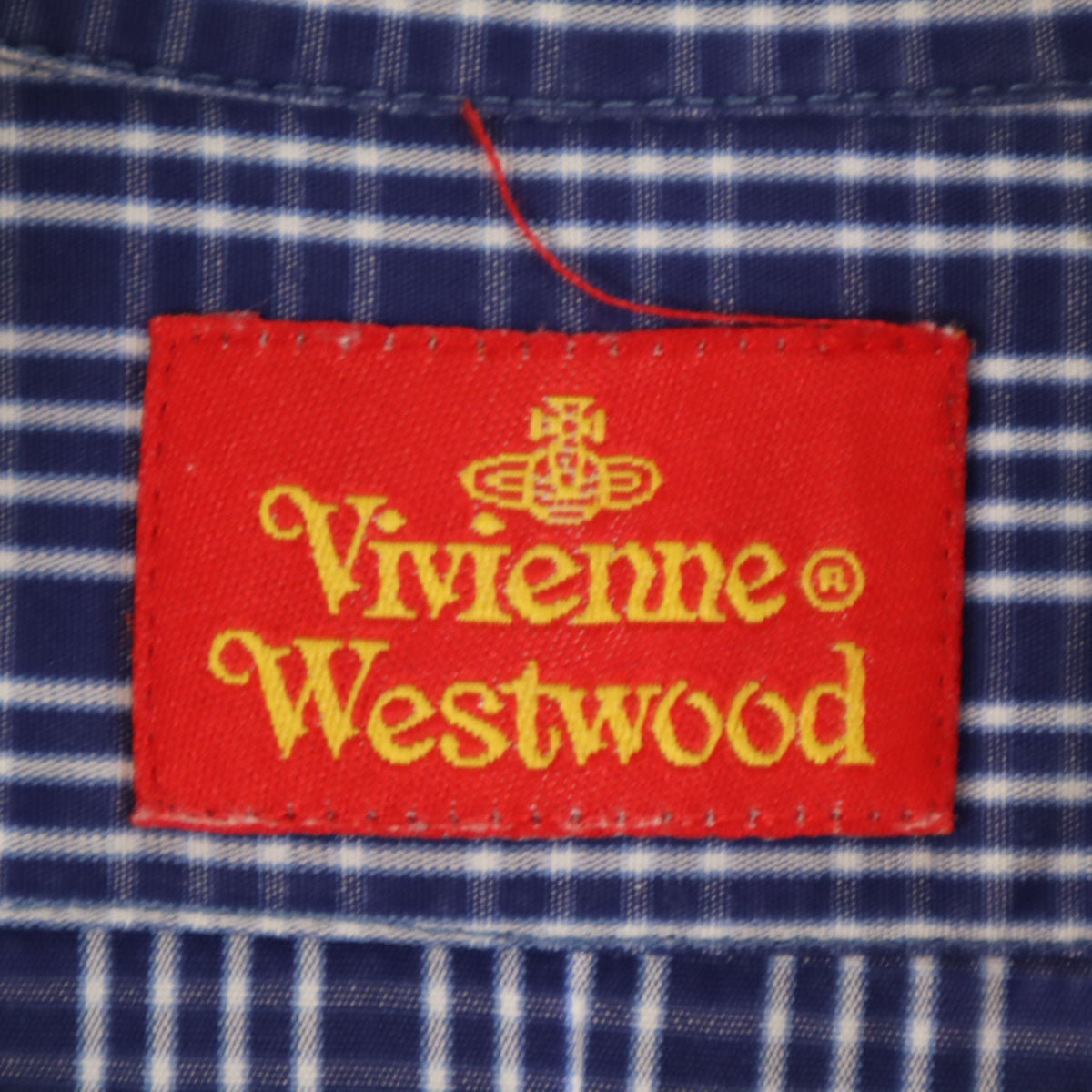 Vivienne Westwood ヴィヴィアンウエストウッド イタリア製 オールド チェック柄 長袖 シャツ 1 ネイビー レディース
