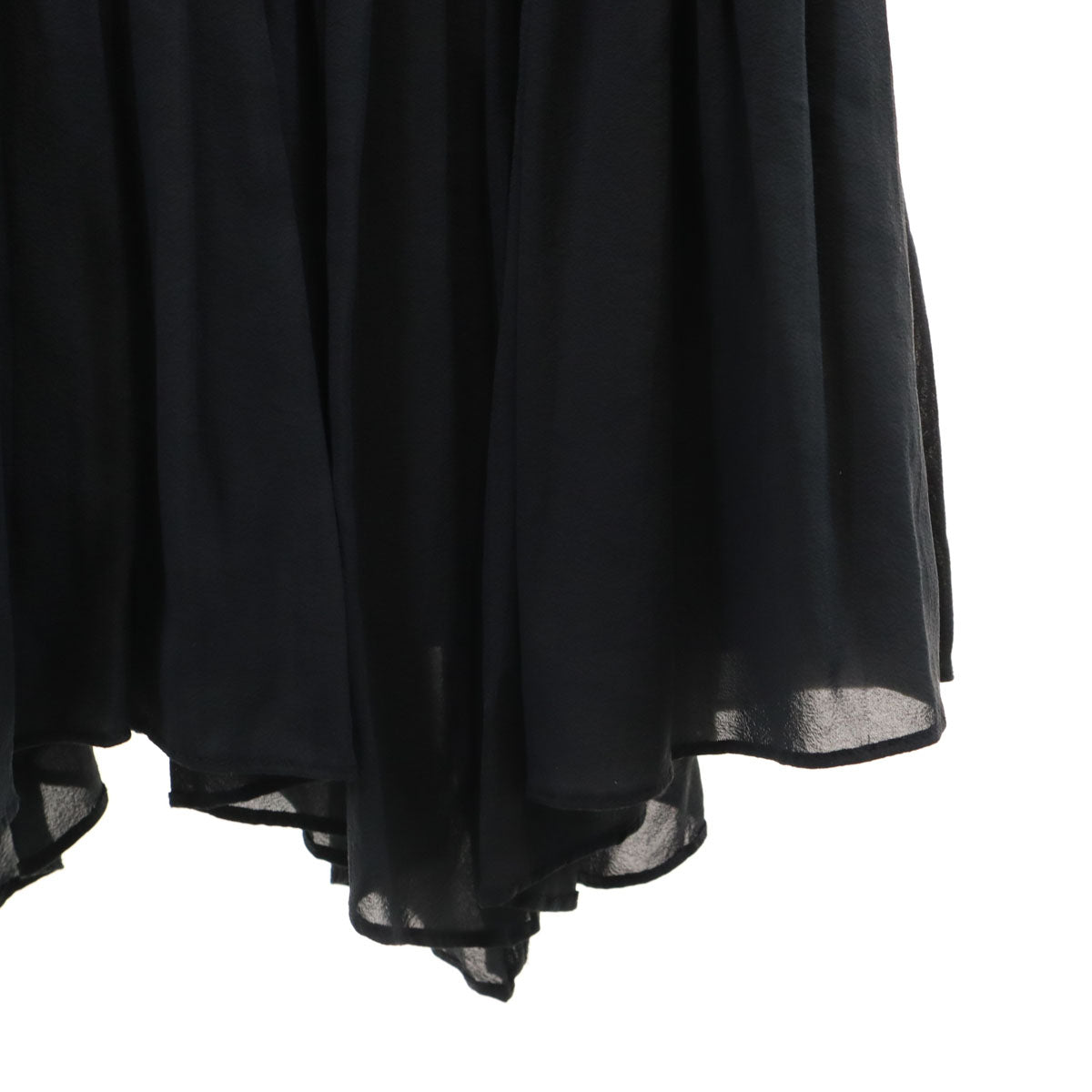 DKNY DONNA KARAN NEW YORK ダナキャランニューヨーク シルクブレンド 半袖 シアー ワンピース 4 ブラック レディース
