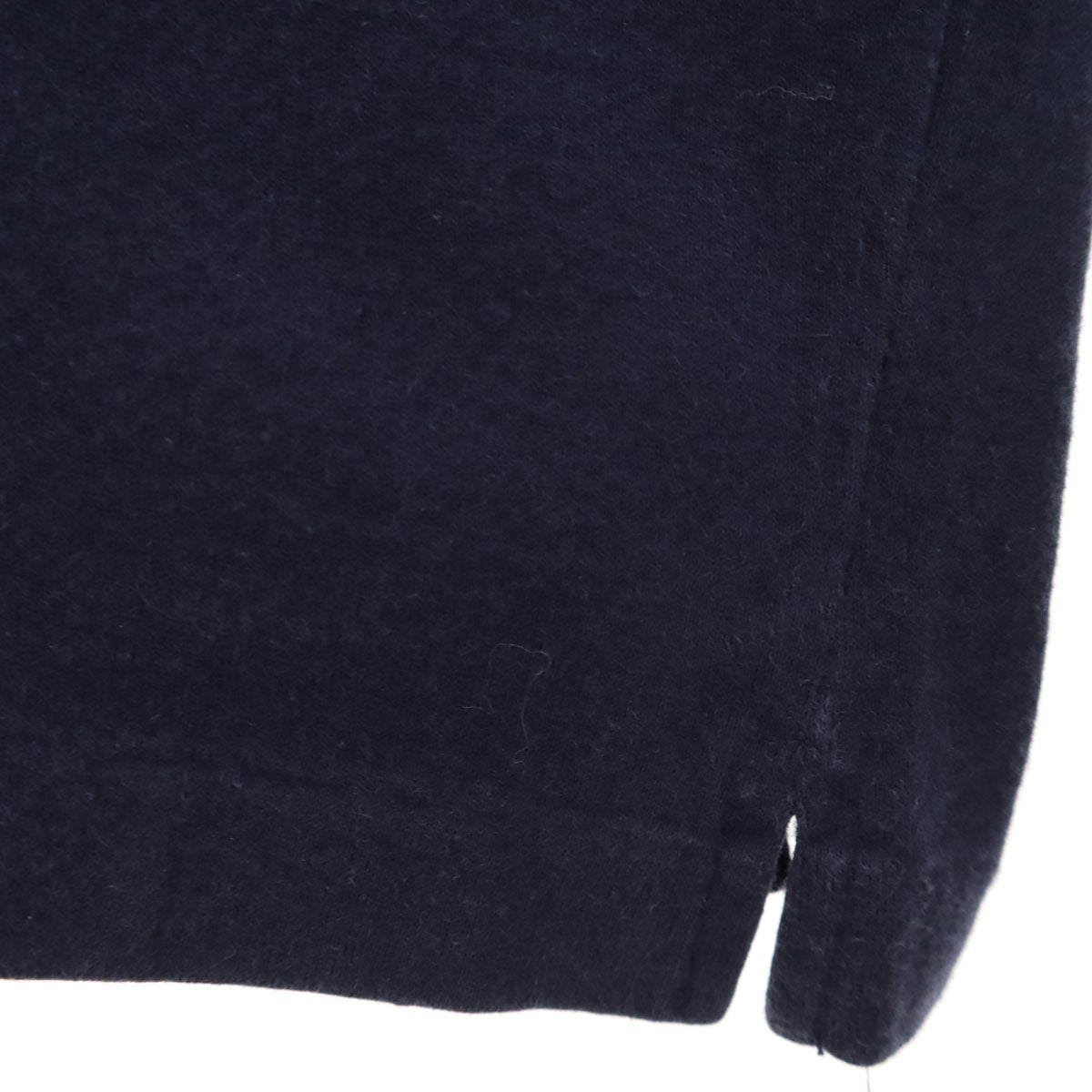 Y’s for men ワイズフォーメン 長袖 天竺ジャージー生地 ポロシャツ ネイビー メンズ