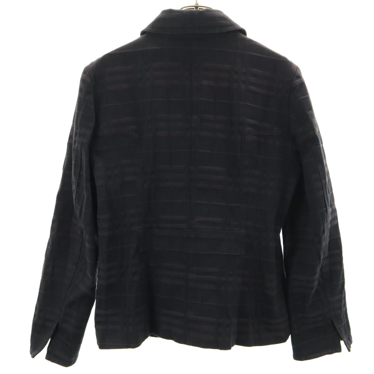 BURBERRY LONDON バーバリーロンドン チェック柄 ジャケット 42 ブラック 三陽商会 レディース