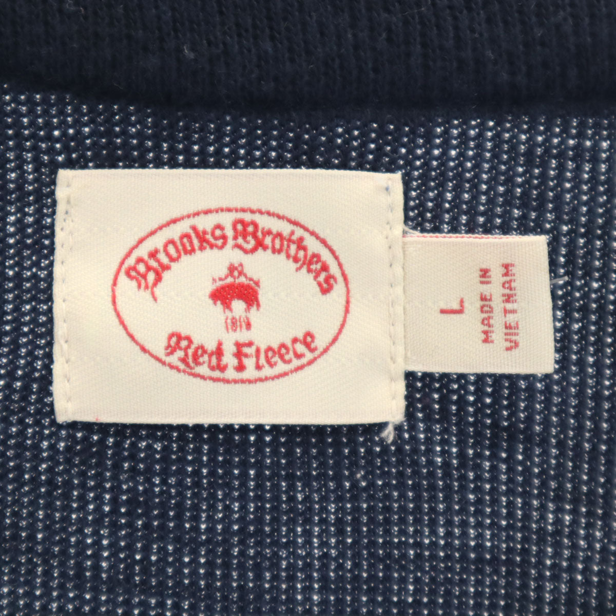 Brooks Brothers ブルックスブラザーズ 長袖 Vネック ニットカーディガン L ネイビー メンズ