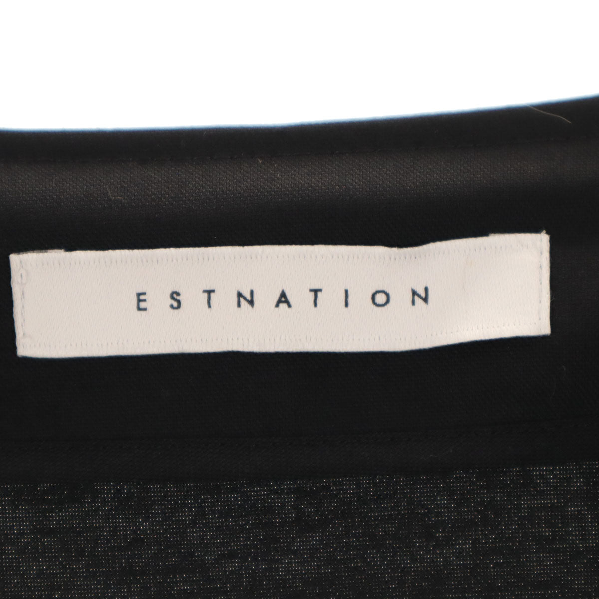 ESTNATION エストネーション 日本製 半袖 ロングワンピース 36 ブラック レディース