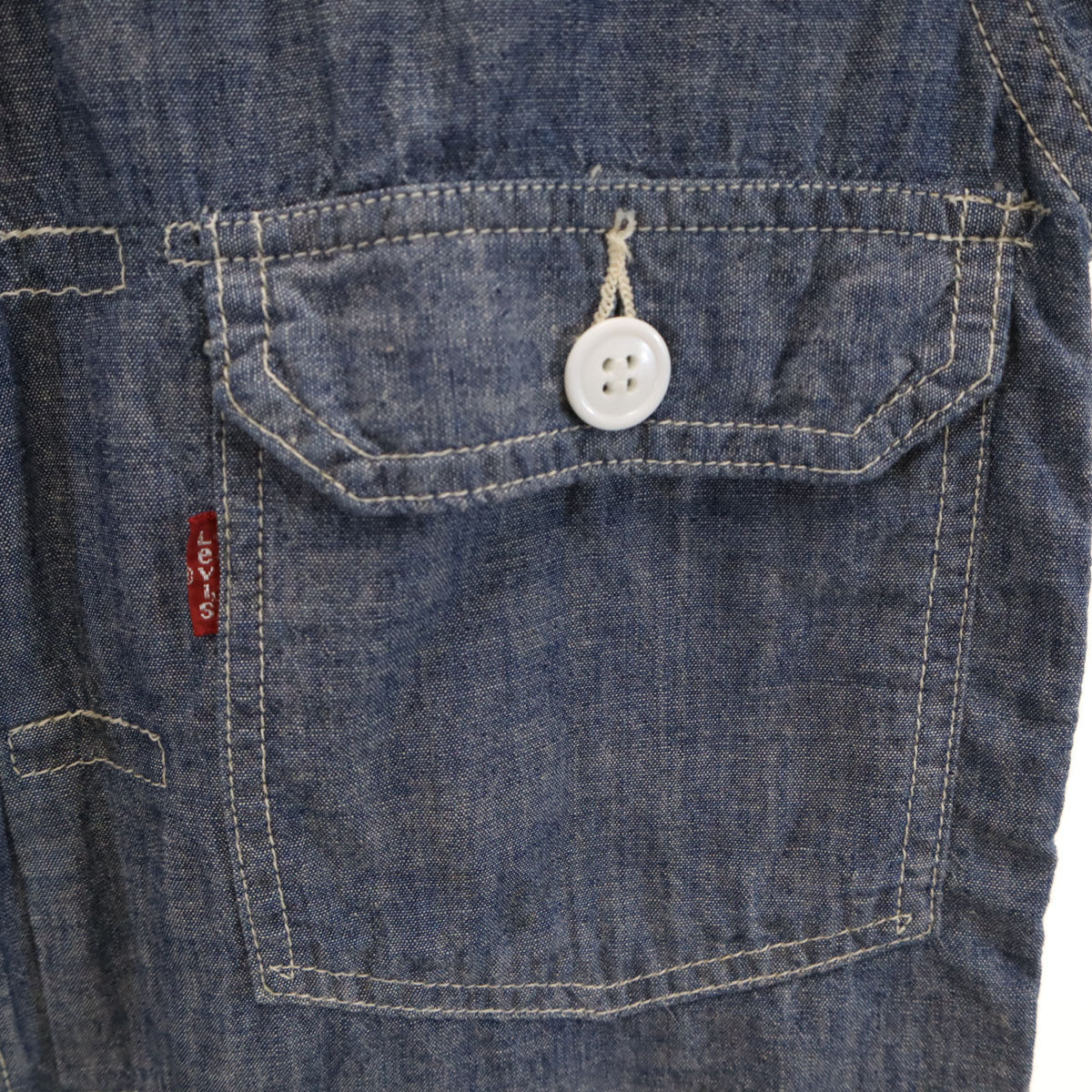 未使用 Levi's リーバイス シャンブレー デニムジャケット M ネイビー系 ジージャン メンズ