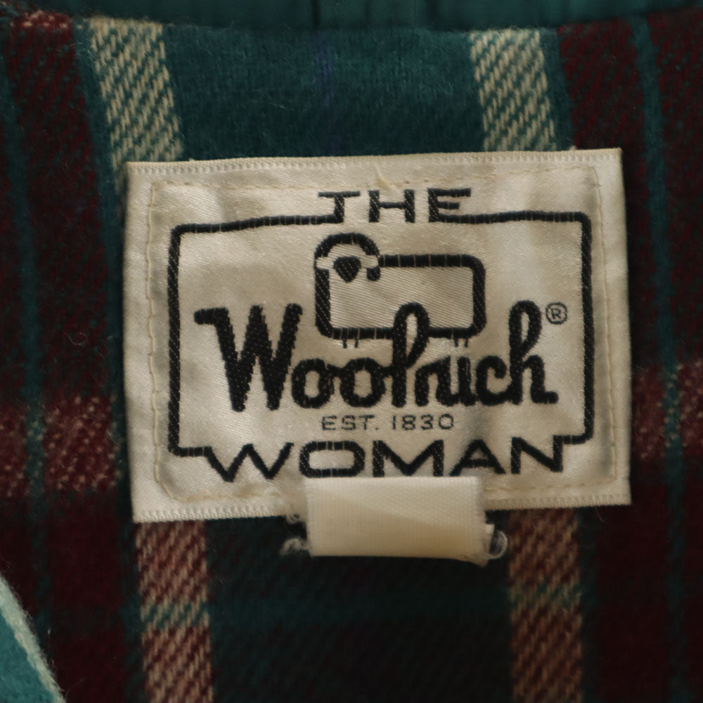 WOOLRICH ウールリッチ 70s ヴィンテージ 白タグ マウンテンジャケット グリーン フード欠損 レディース