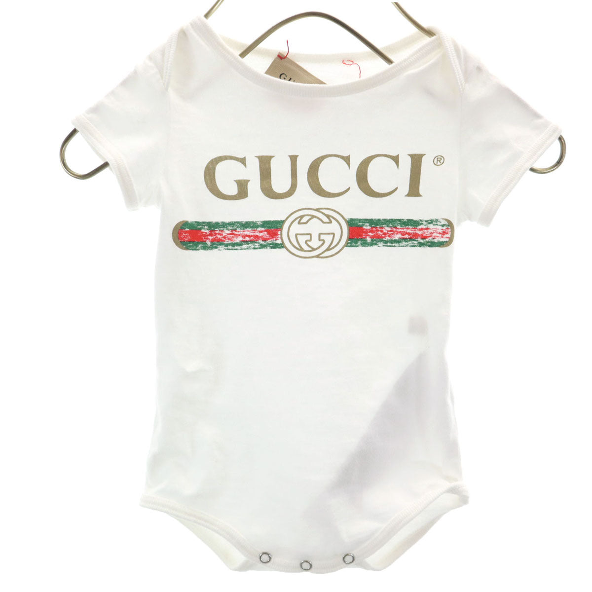 GUCCI グッチ イタリア製 半袖 ロンパース Tシャツ 3-6m ホワイト セット キッズ