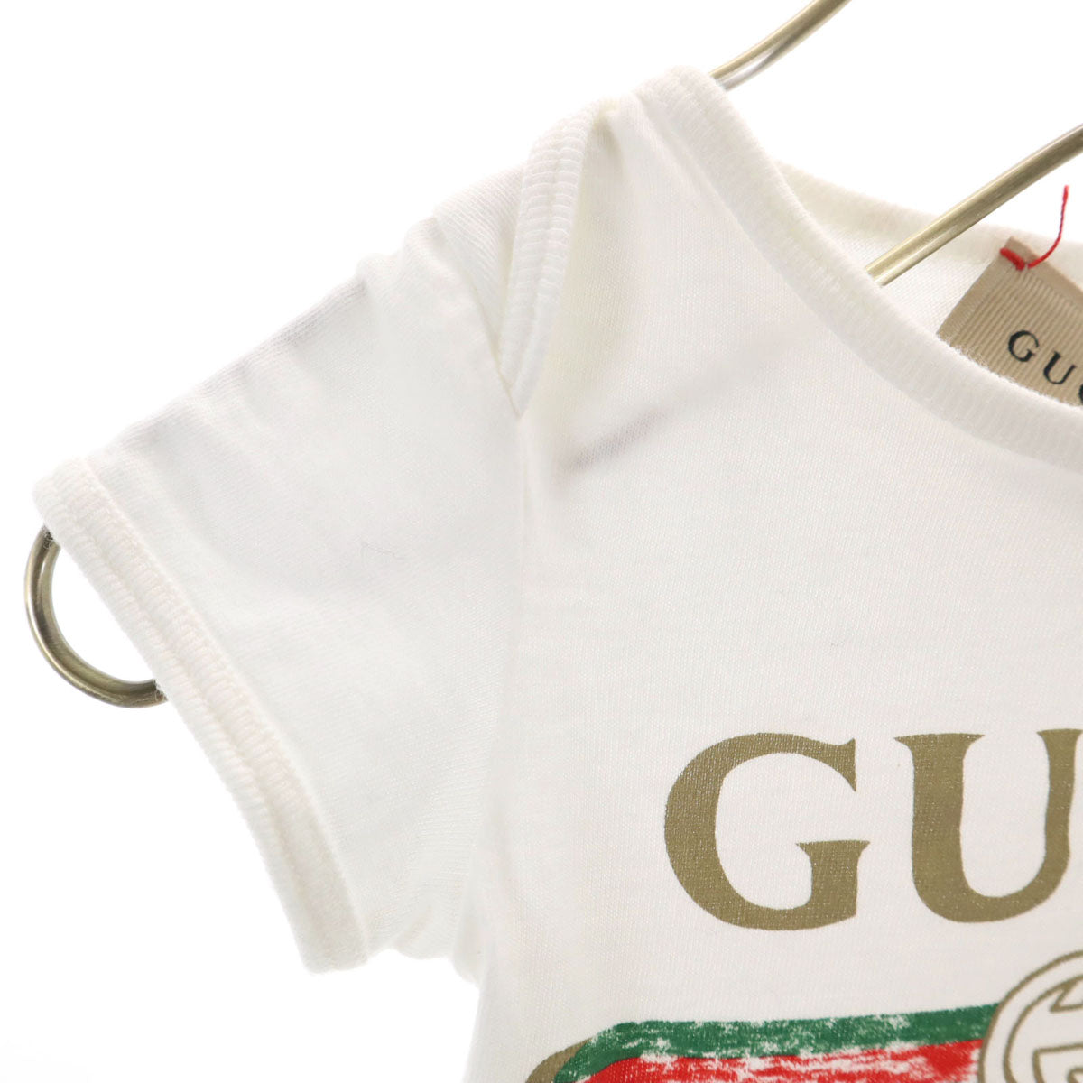 GUCCI グッチ イタリア製 半袖 ロンパース Tシャツ 3-6m ホワイト セット キッズ