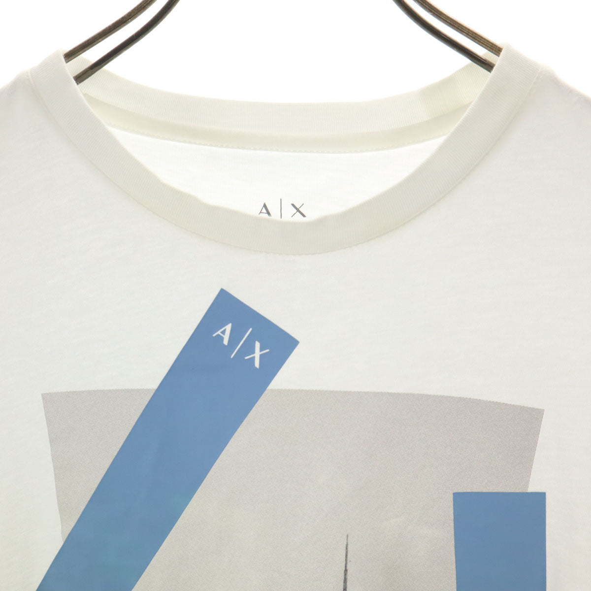 ARMANI EXCHANGE アルマーニエクスチェンジ フォトプリント 半袖 Tシャツ S ホワイト メンズ