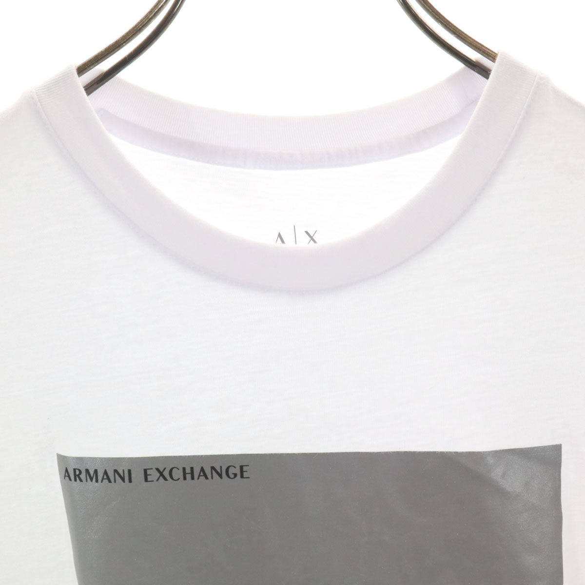 ARMANI EXCHANGE アルマーニエクスチェンジ フォトプリント 半袖 Tシャツ S ホワイト メンズ