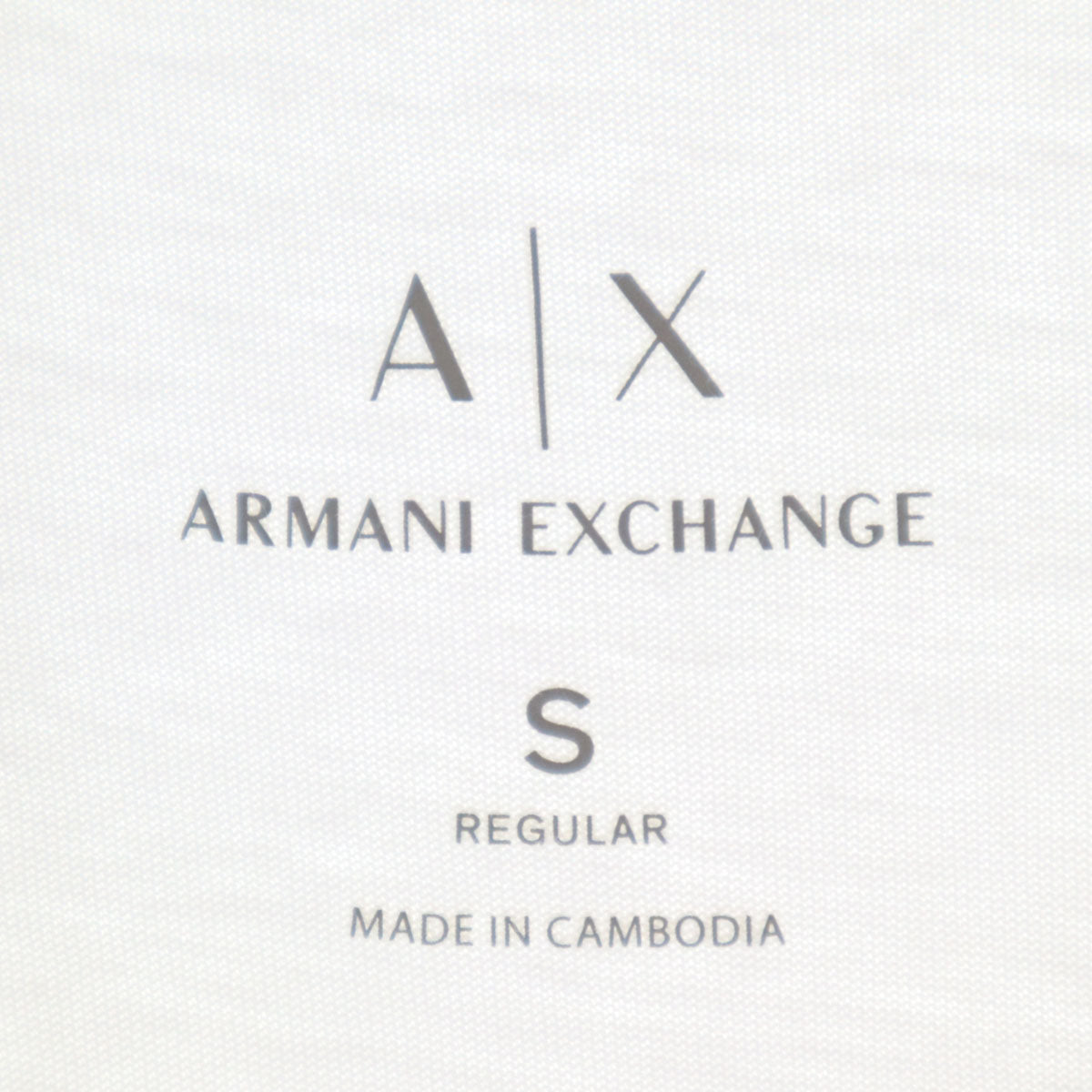 ARMANI EXCHANGE アルマーニエクスチェンジ フォトプリント 半袖 Tシャツ S ホワイト メンズ