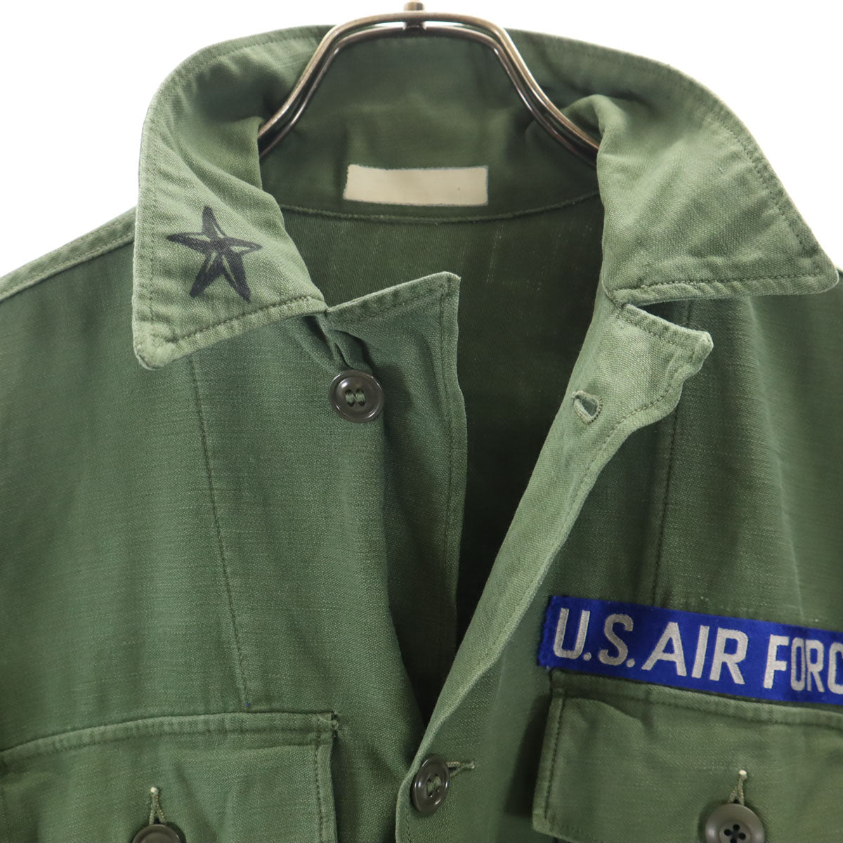 U.S.AIR FORCE 半袖 ミリタリーシャツ カーキ メンズ