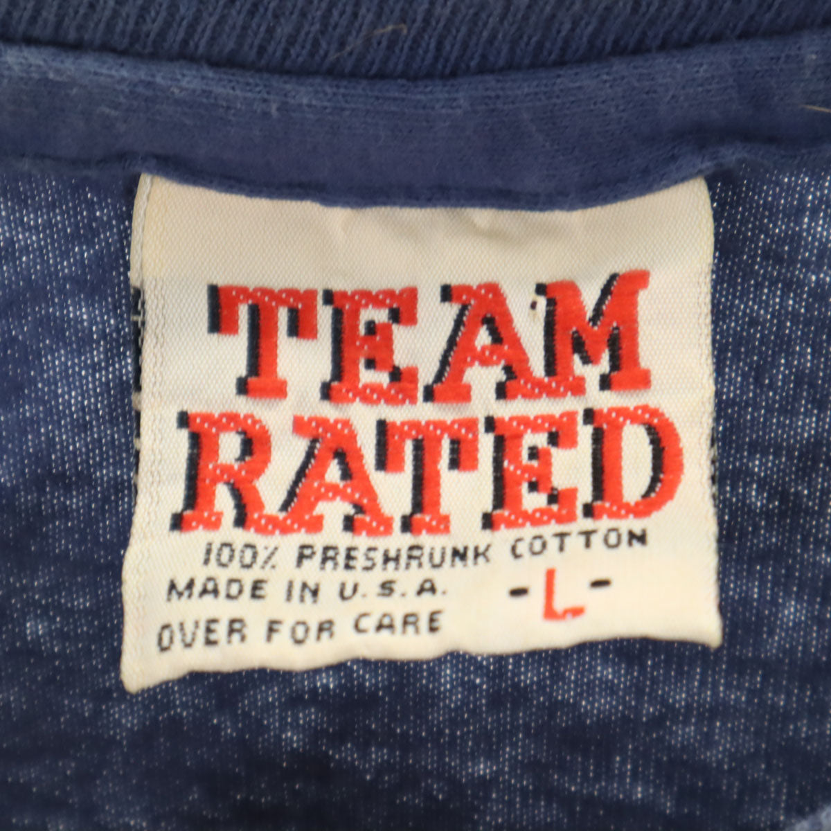TEAM RATED 90s USA製 オールド California Angels 半袖 Tシャツ L ネイビー シングルステッチ メンズ