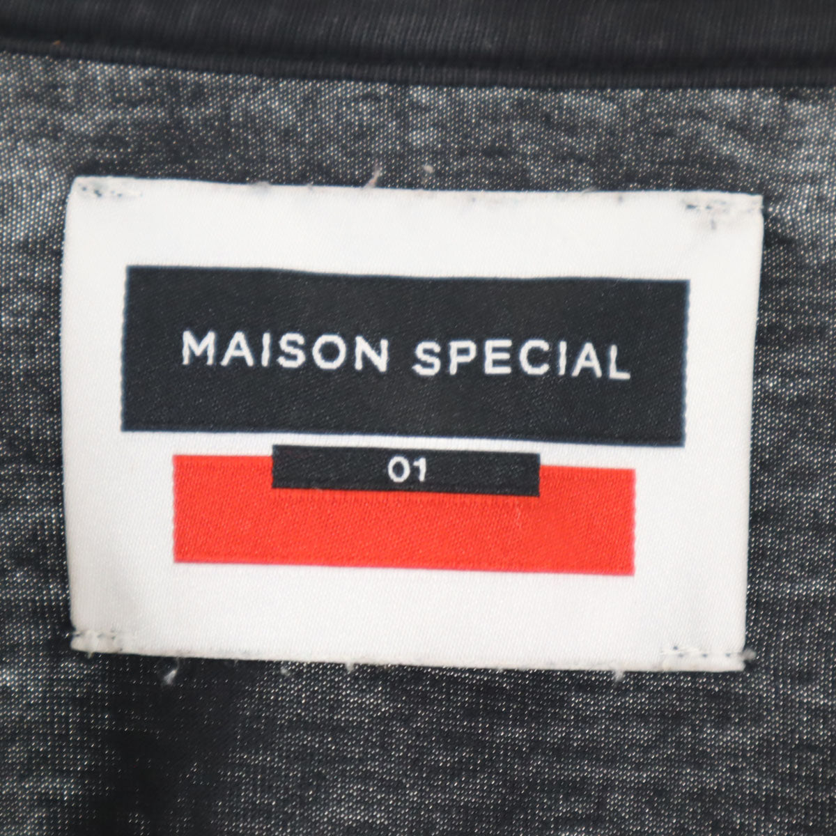 MAISON SPECIAL メゾンスペシャル 半袖 Tシャツ 1 ブラック メンズ
