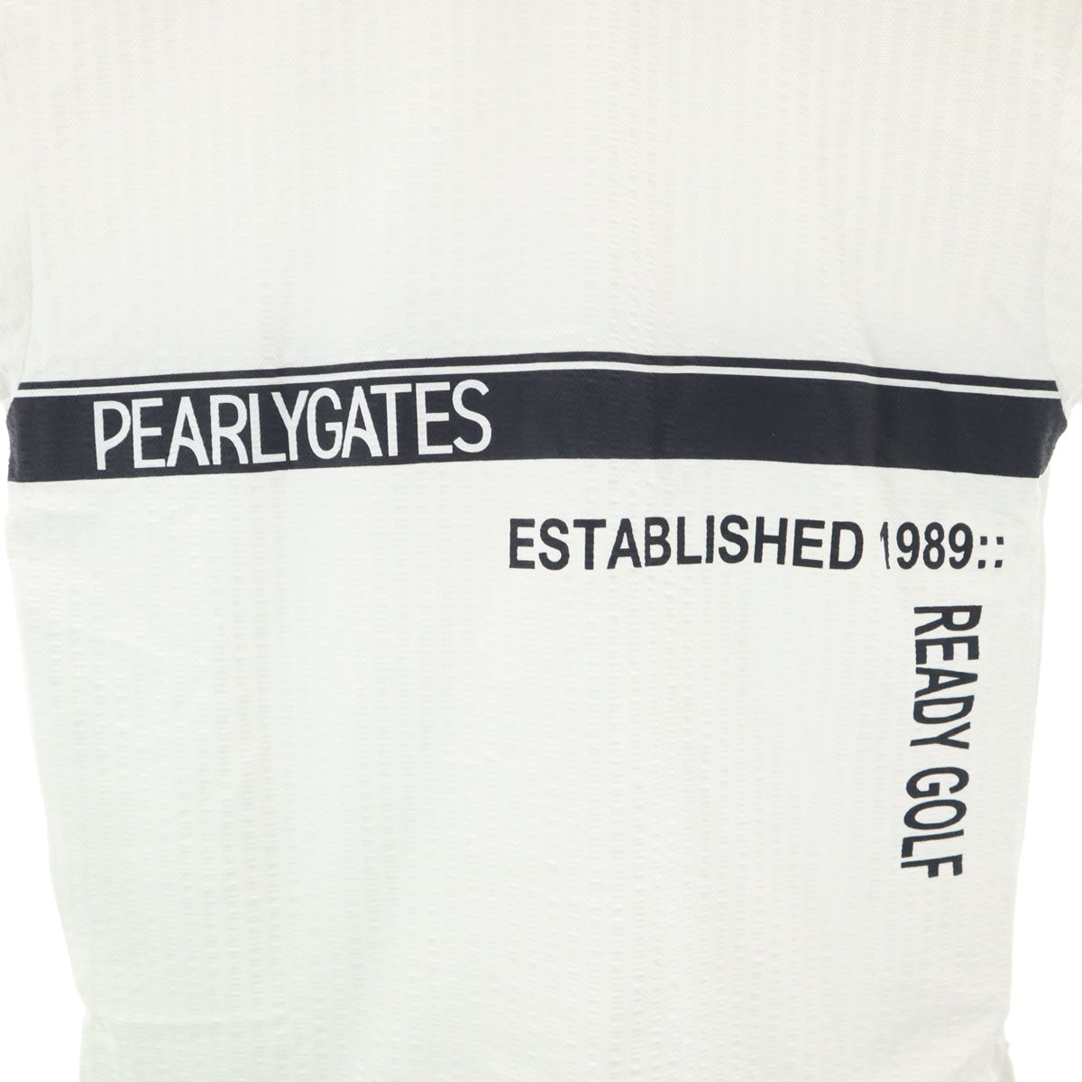 PEARLY GATES パーリーゲイツ 日本製 ゴルフ 半袖 ポロシャツ 4 ホワイト メンズ