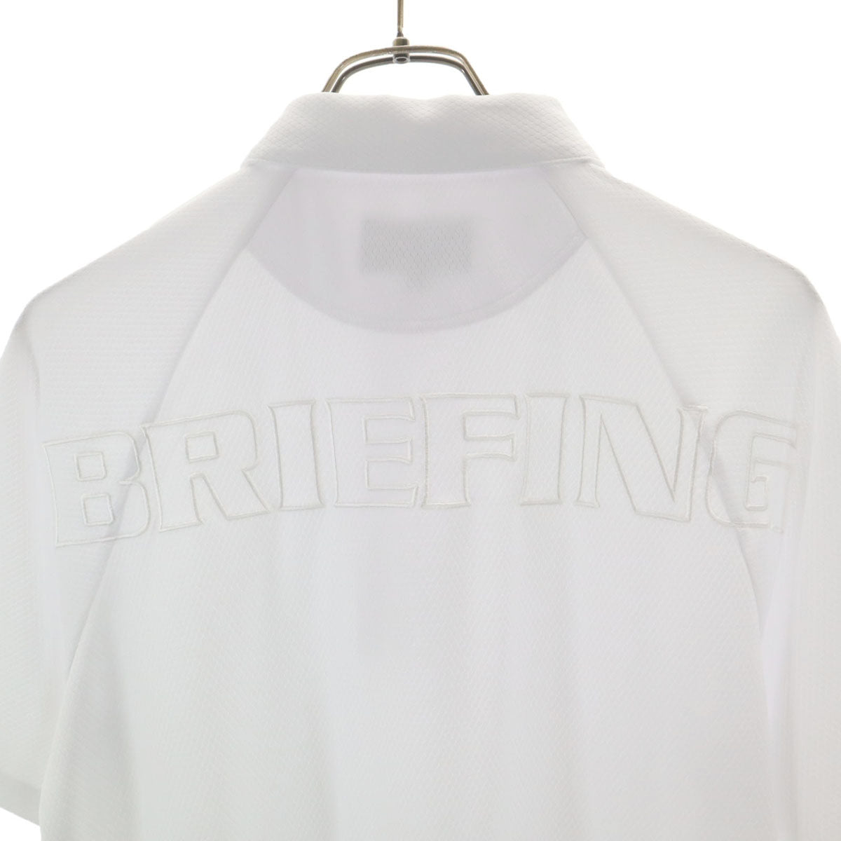 BRIEFING ブリーフィング 日本製 ゴルフ 半袖 ポロシャツ S ホワイト メンズ