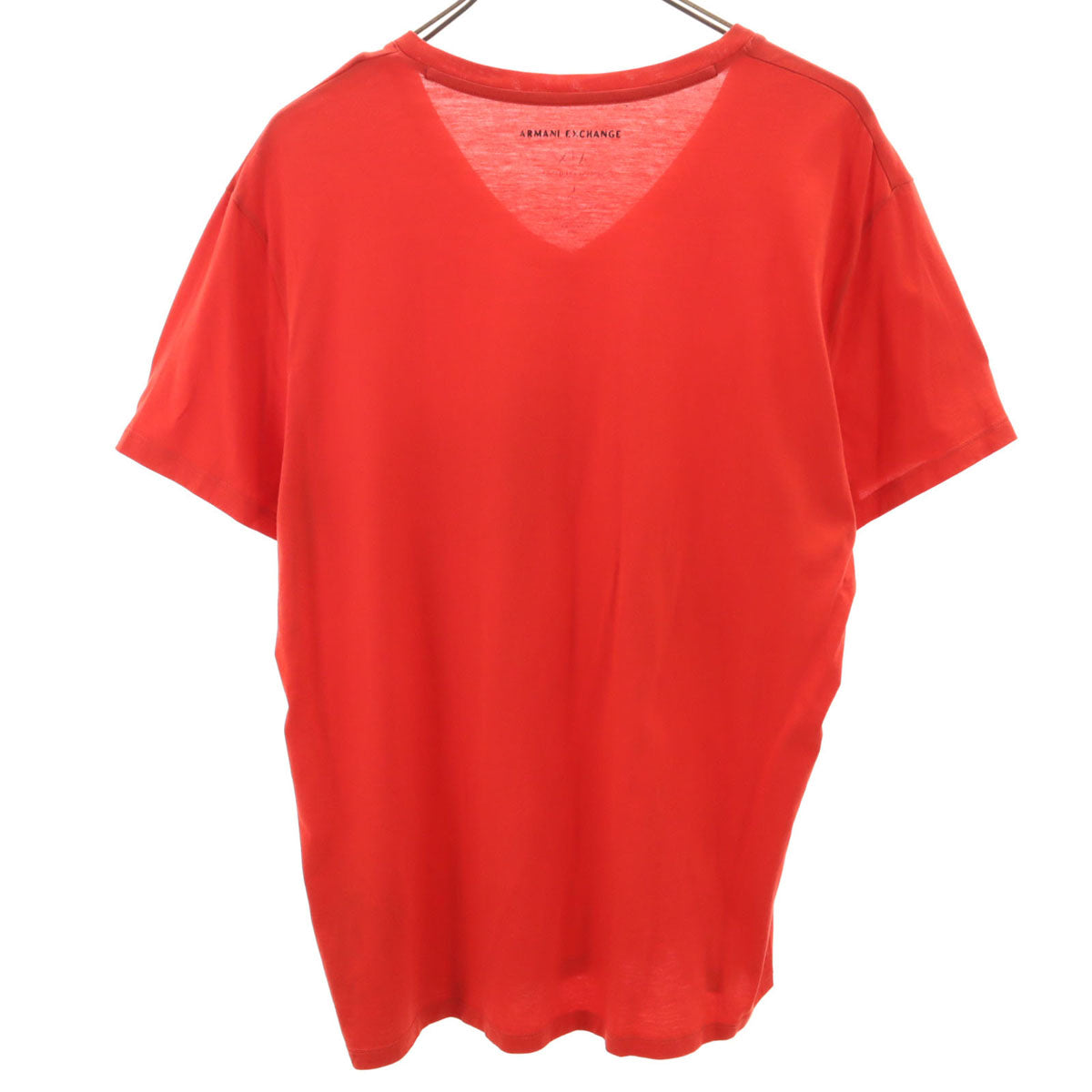 ARMANI EXCHANGE アルマーニエクスチェンジ 半袖 Vネック Tシャツ L レッド メンズ