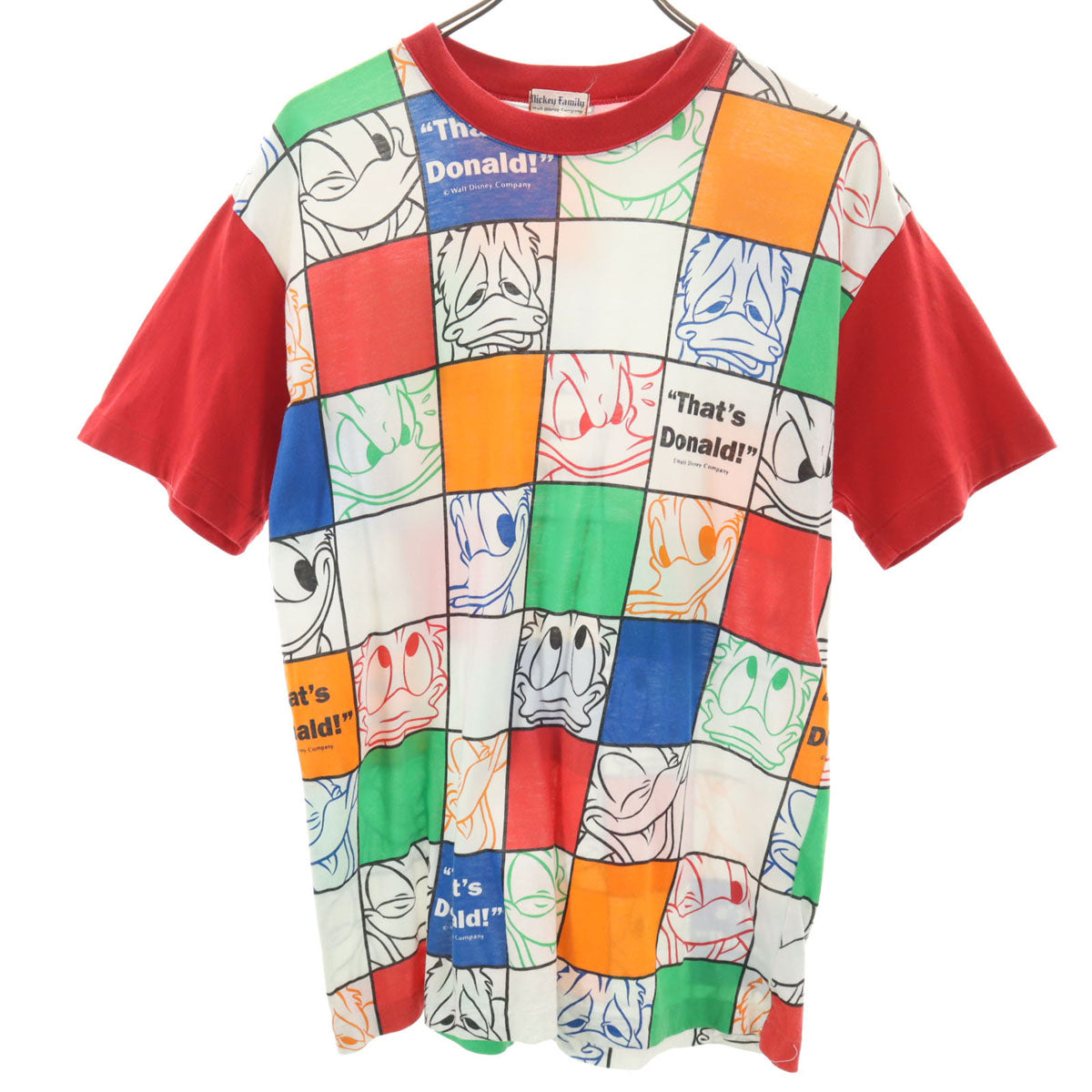 Mickey Family ミッキーファミリー 90s 日本製 オールド ドナルド 半袖 Tシャツ ホワイト Disney ディズニー メンズ