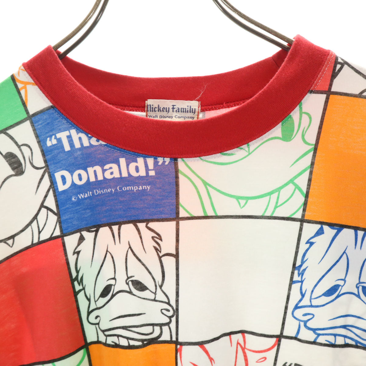 Mickey Family ミッキーファミリー 90s 日本製 オールド ドナルド 半袖 Tシャツ ホワイト Disney ディズニー メンズ