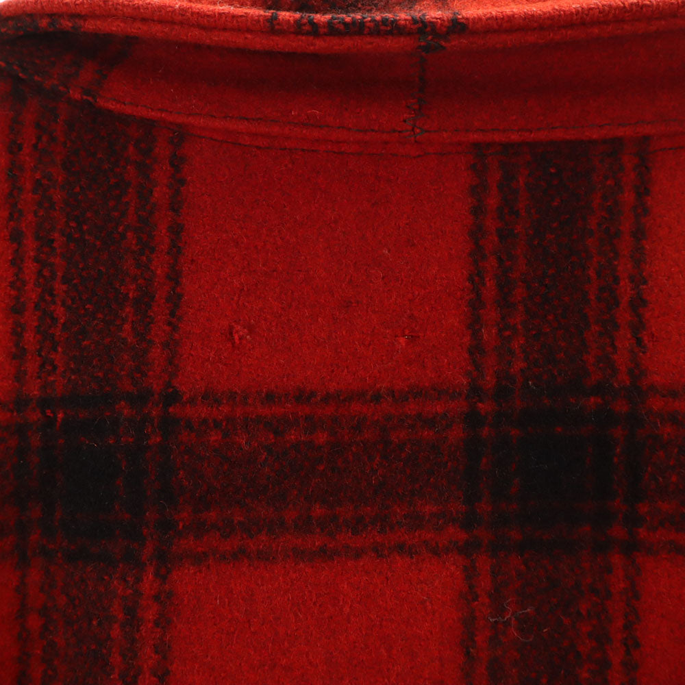 VINTAGE ヴィンテージ 40s 50s ハンドウォーマーポケット マッキーノ バッファローチェック柄 ウール ハンティングジャケット レッド メンズ