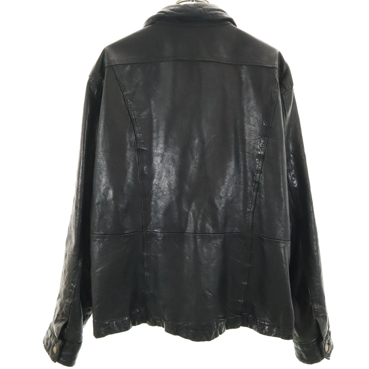 ロイヤルフラッシュ 羊革 レザージャケット L ブラック メンズ