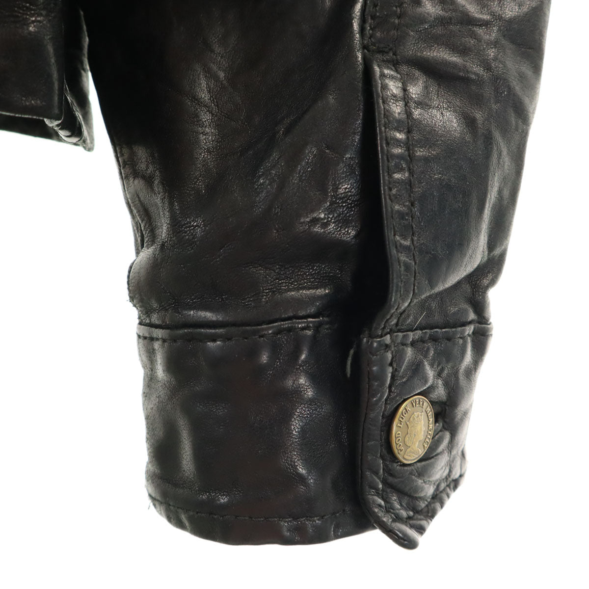 ロイヤルフラッシュ 羊革 レザージャケット L ブラック メンズ