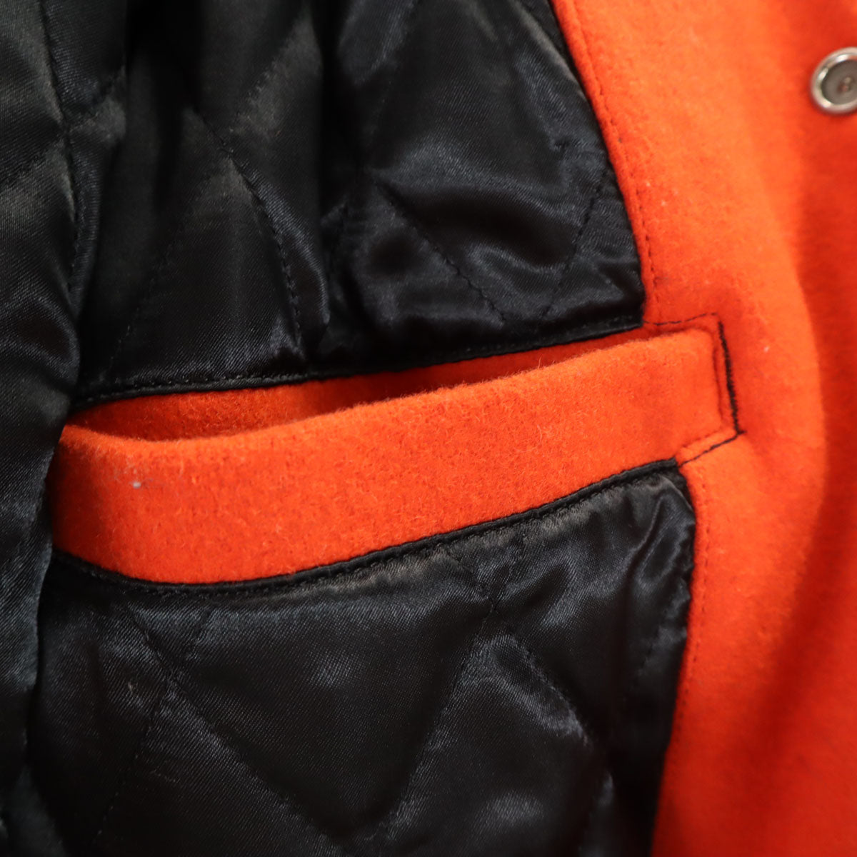 WTAPS ダブルタップス 18AW バックロゴ メルトン スタジャン 2 オレンジ 中綿 182BRDT-JKM04 メンズ