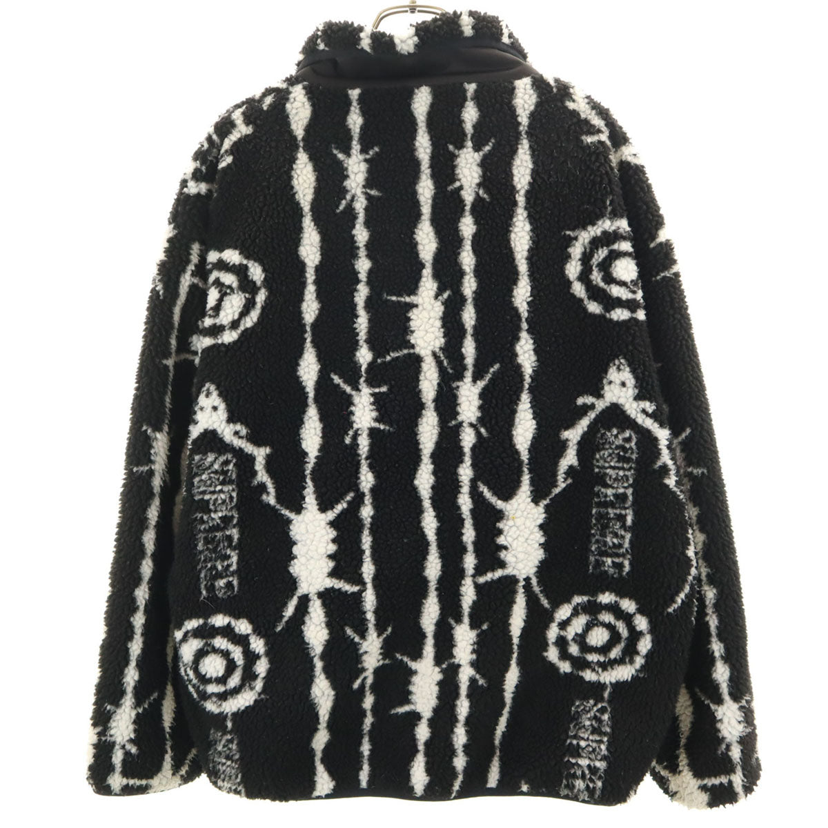 Supreme シュプリーム 21SS サウスツーウエストエイト コラボ 総柄 フリースジャケット M ブラック x SOUTH2 WEST8 メンズ