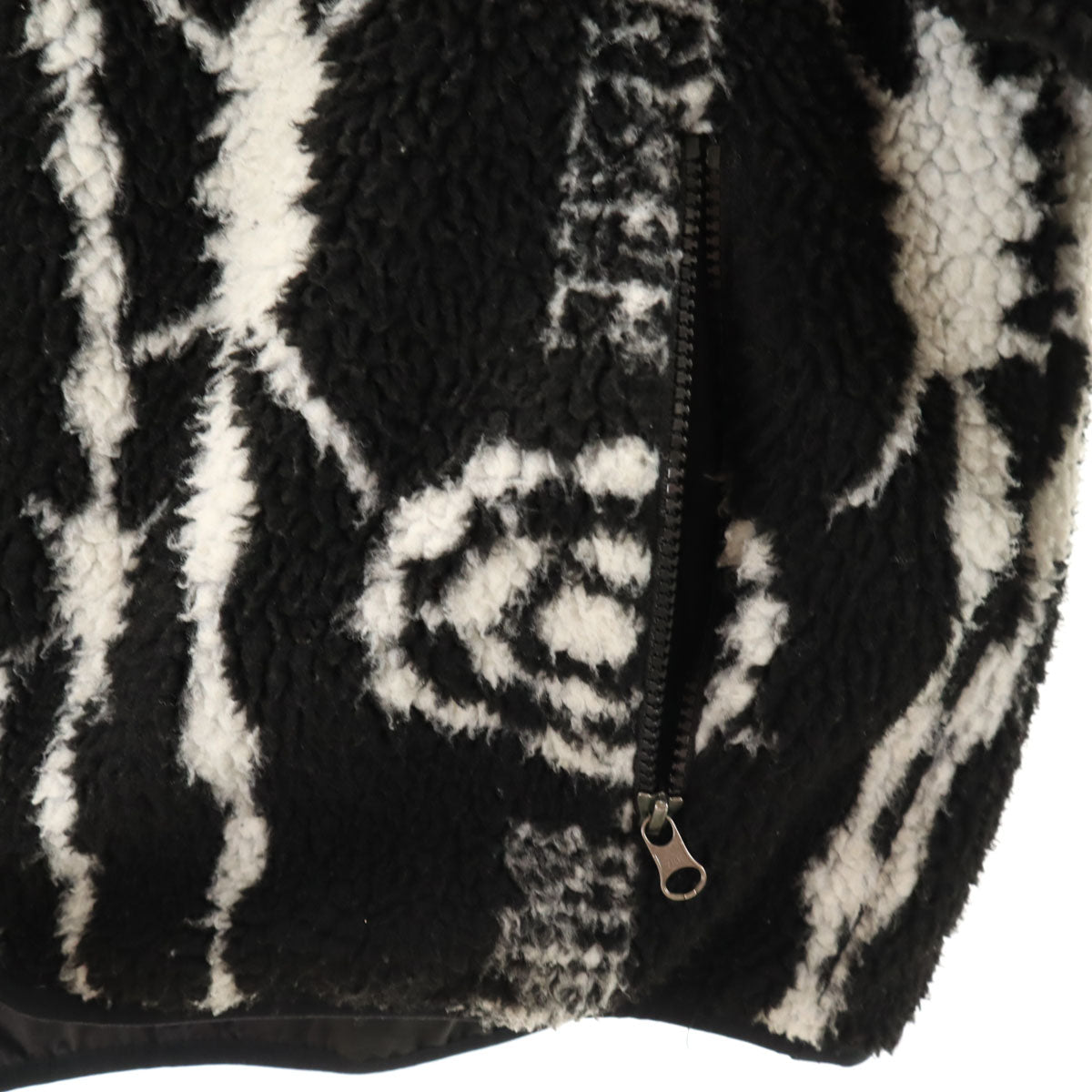 Supreme シュプリーム 21SS サウスツーウエストエイト コラボ 総柄 フリースジャケット M ブラック x SOUTH2 WEST8 メンズ