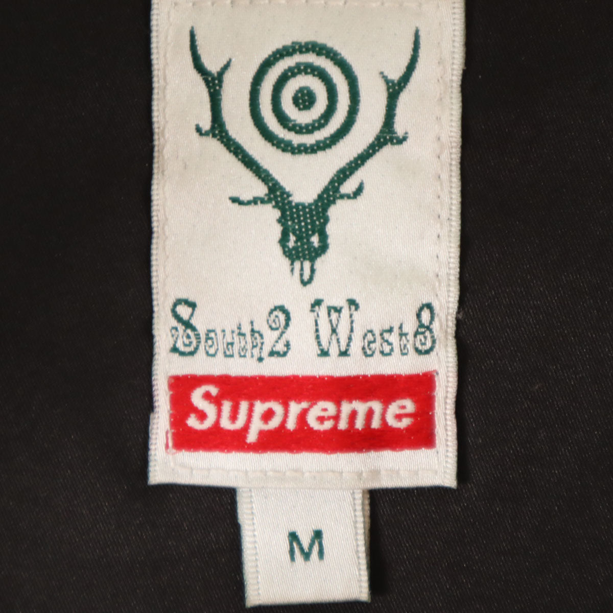 Supreme シュプリーム 21SS サウスツーウエストエイト コラボ 総柄 フリースジャケット M ブラック x SOUTH2 WEST8 メンズ