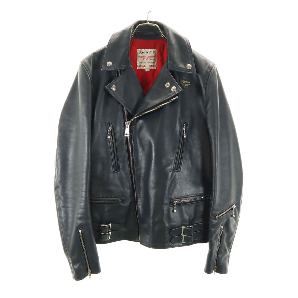 Lewis Leathers ルイスレザー ライトニング391 イングランド製 ダブルライダースジャケット 36 ネイビー Lightning#391 メンズ