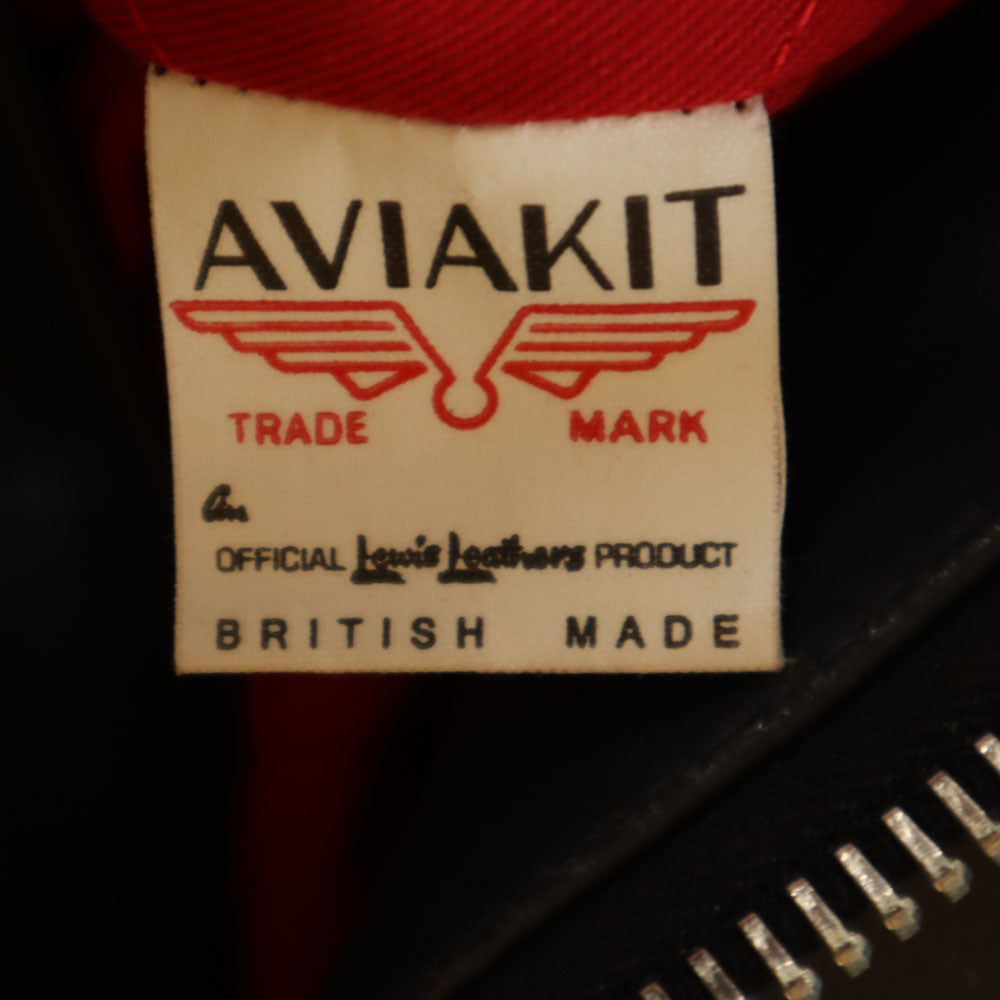 Lewis Leathers ルイスレザー ライトニング391 イングランド製 ダブルライダースジャケット 36 ネイビー Lightning#391 メンズ