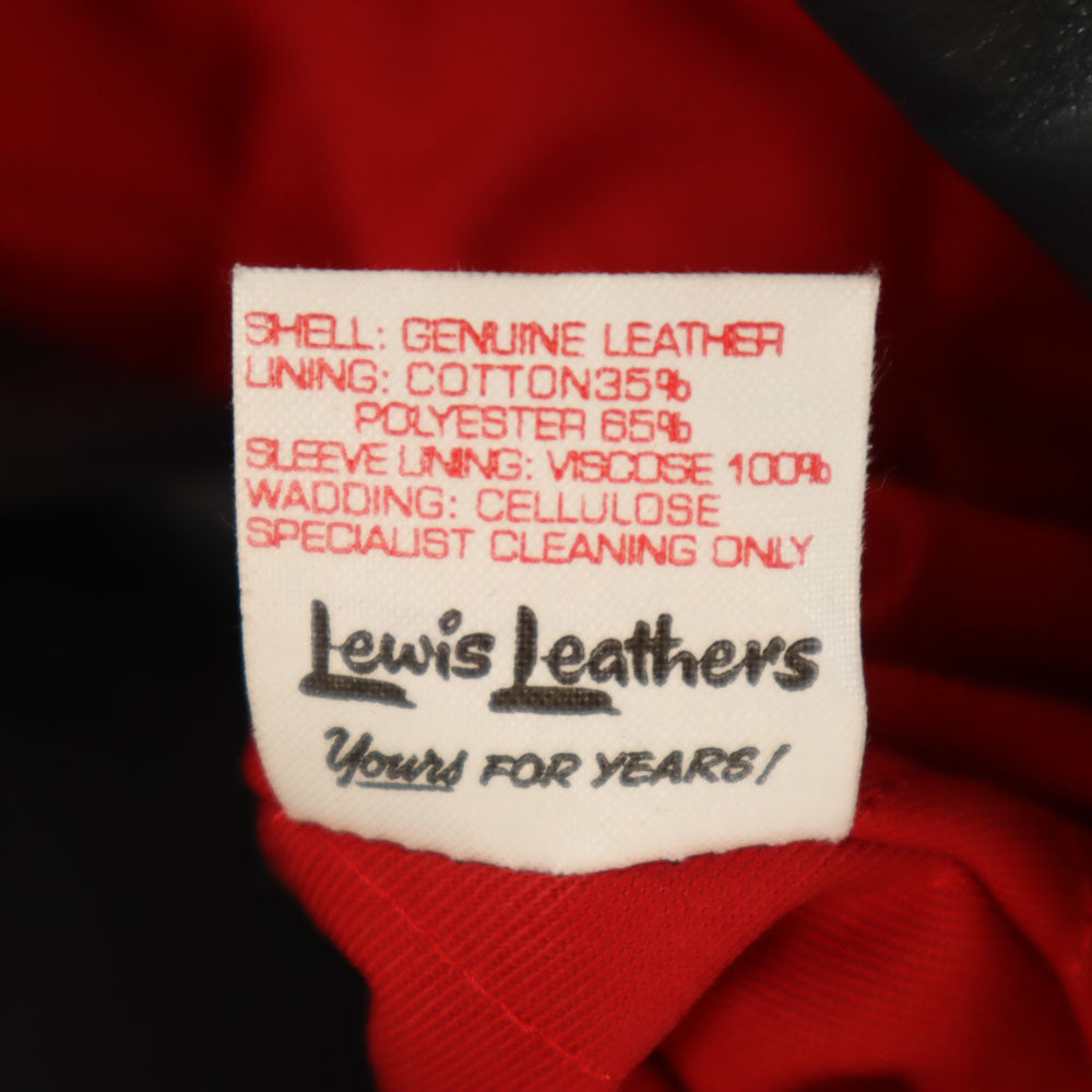 Lewis Leathers ルイスレザー ライトニング391 イングランド製 ダブルライダースジャケット 36 ネイビー Lightning#391 メンズ